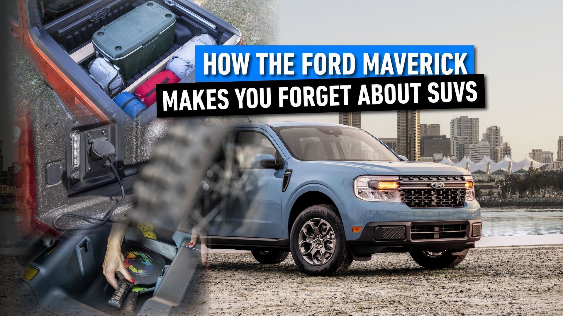 How The Ford Maverick Makes You Forget About SUVs - 2024 Ford Maverick in blue