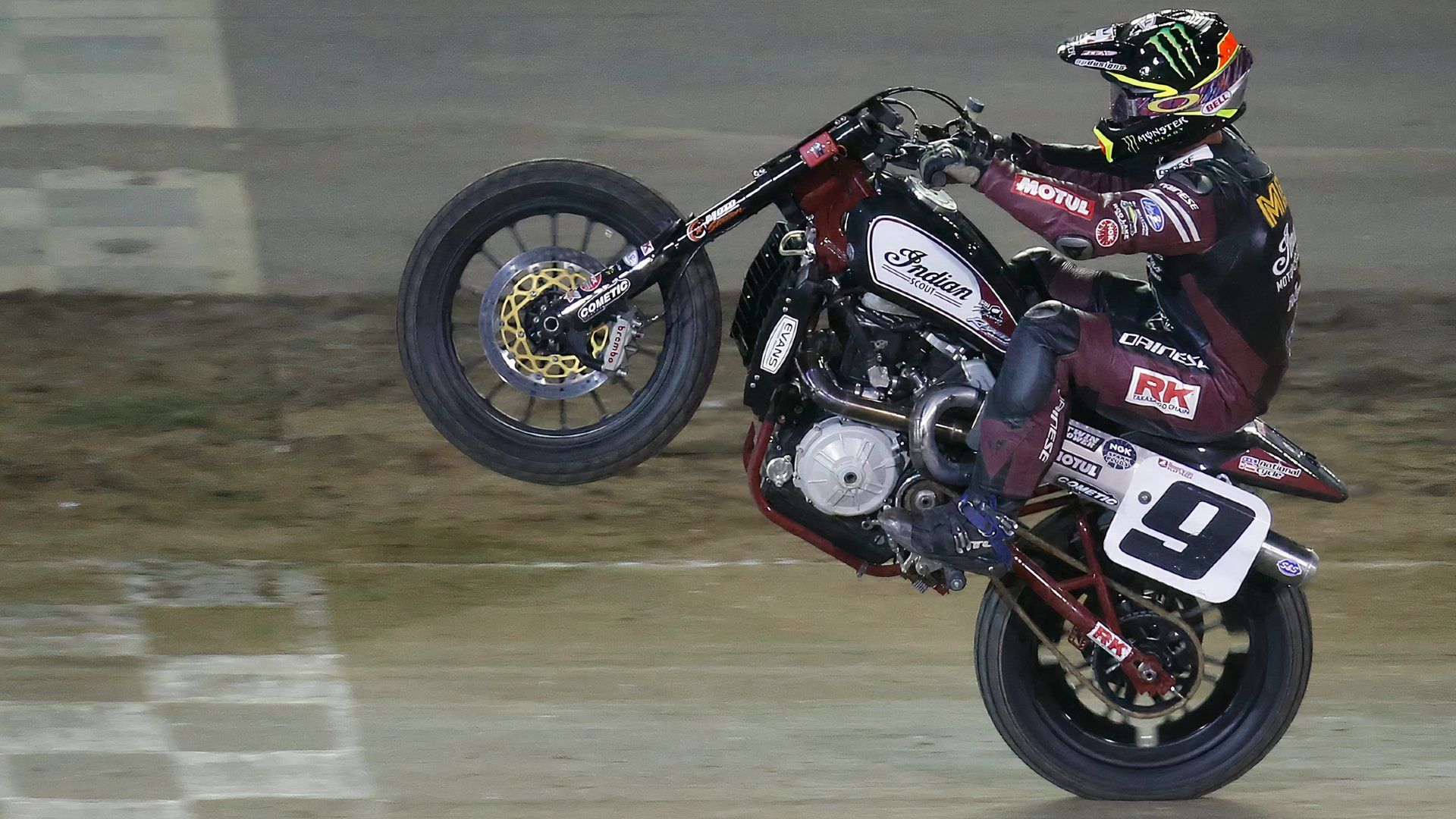 Indian FTR750 Wheelie