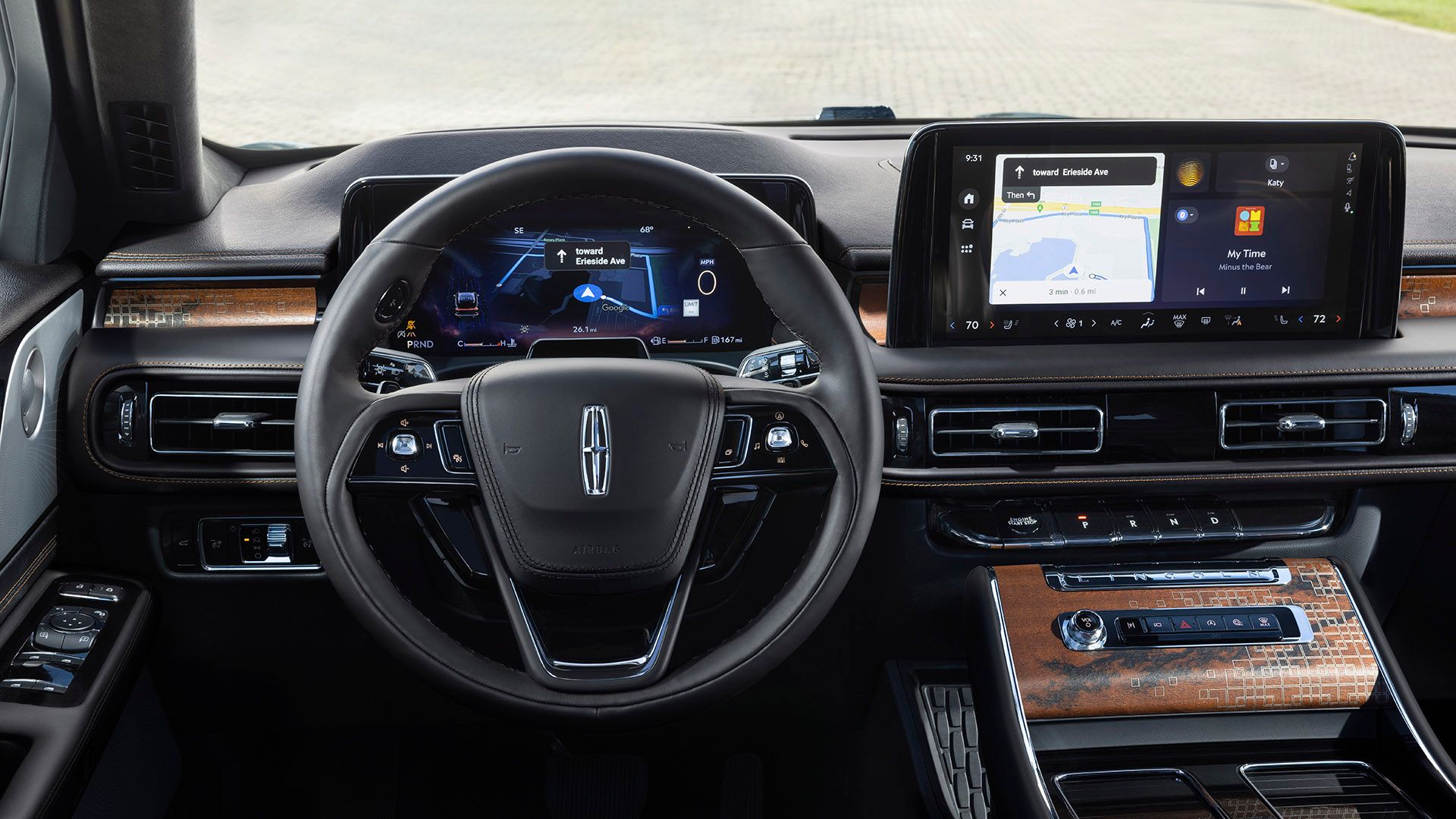 O interior de um Lincoln Aviator 2025