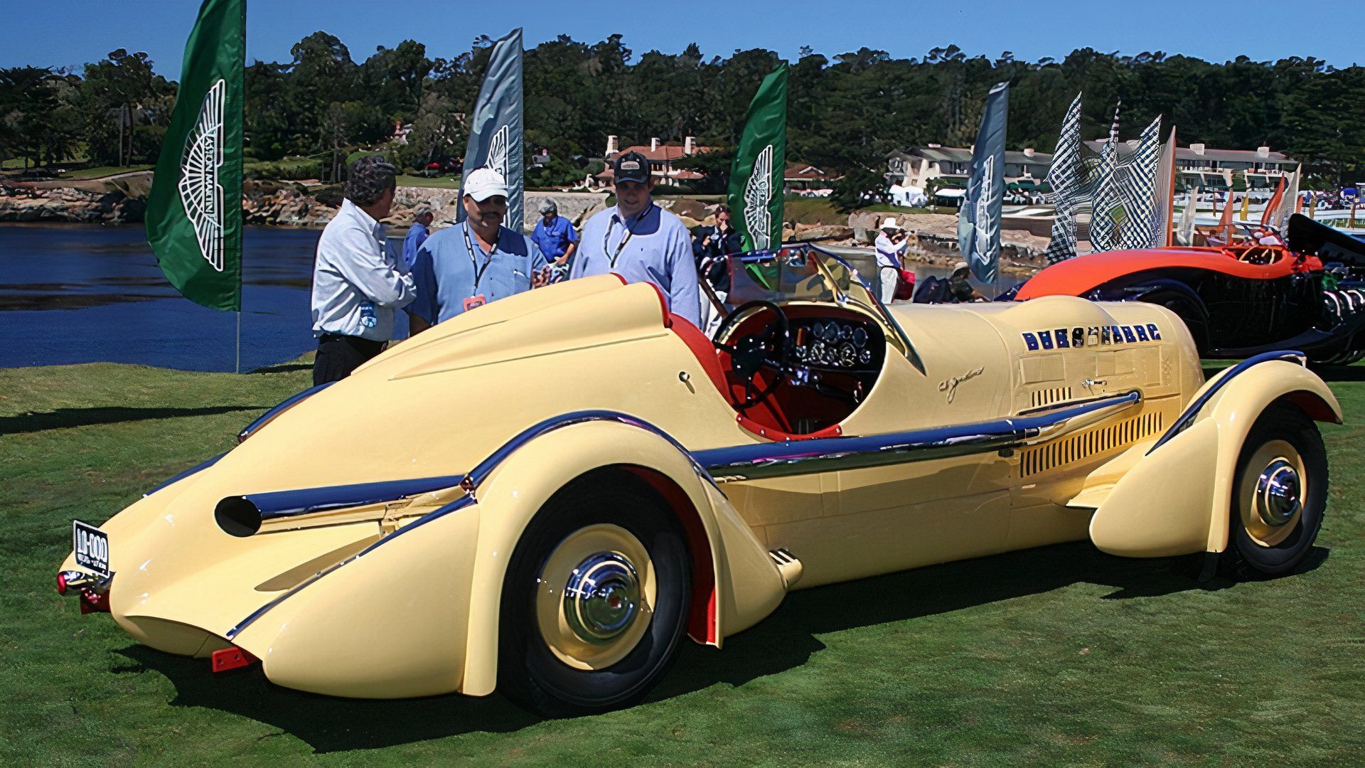 3/4 rear view of 1935 Duesenberg SJ Speedster Mormon Meteor