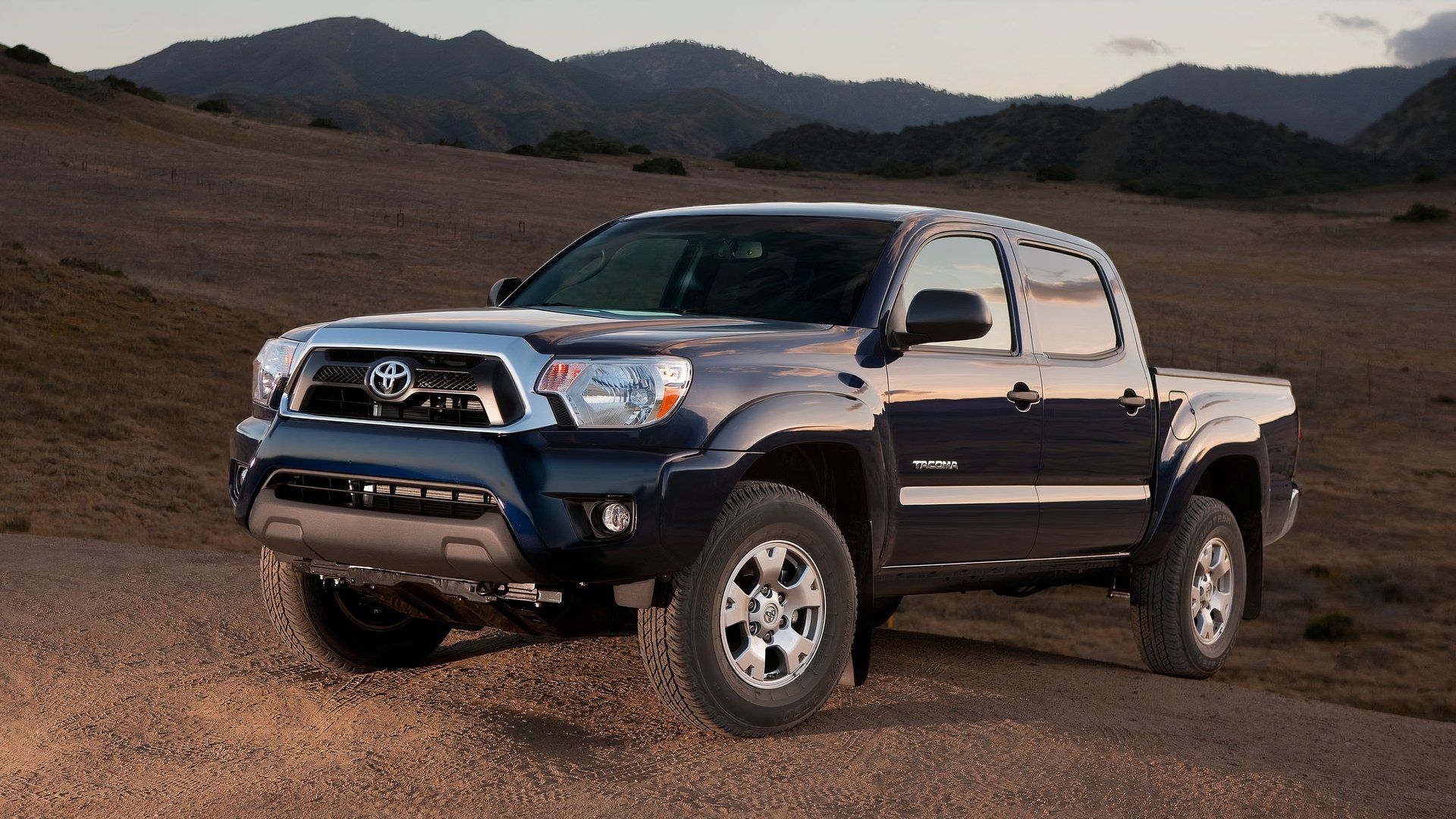 2013 Toyota Tacoma posing in a desert