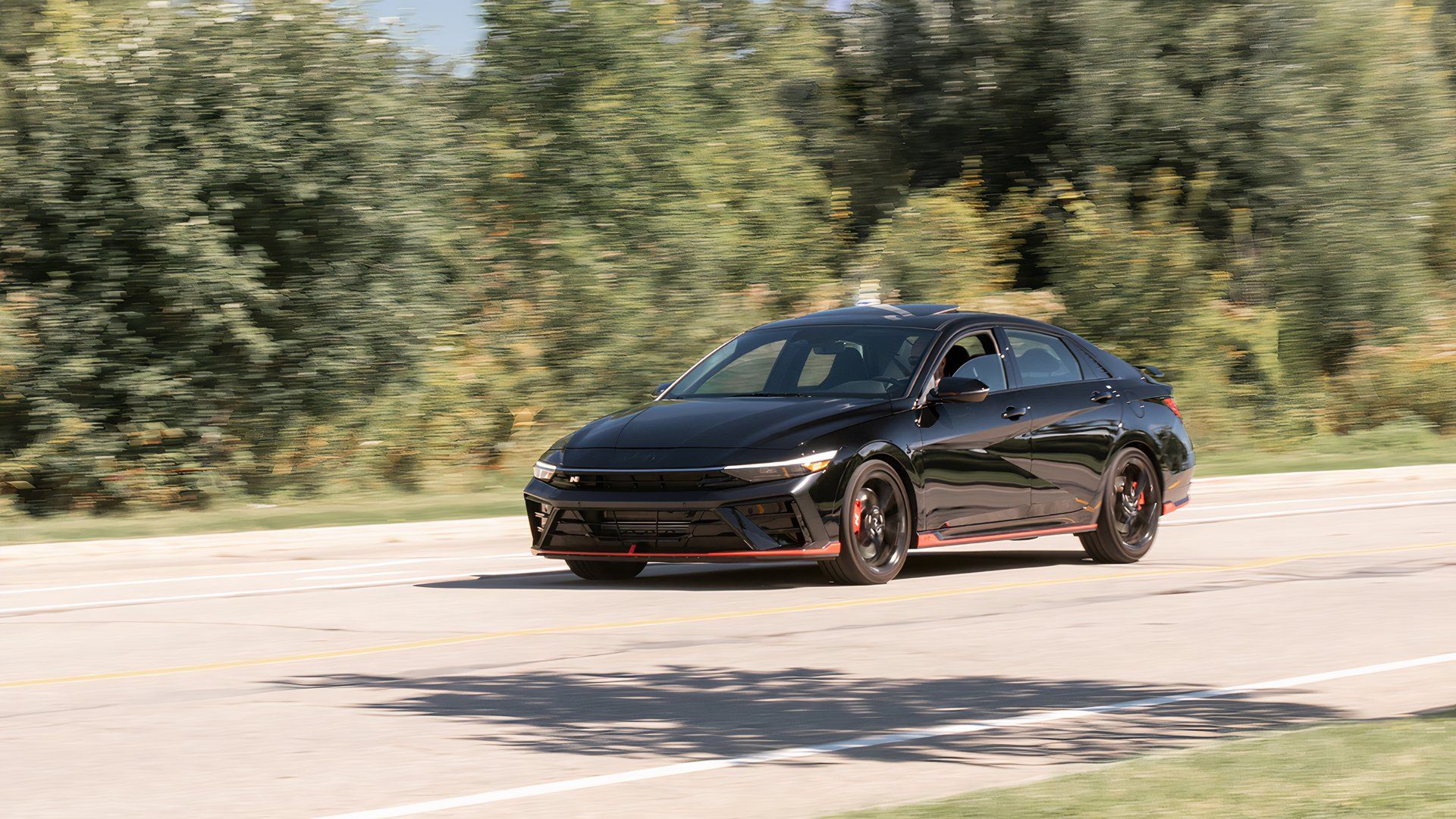 2025 Hyundai Elantra N Driving Front Side TopSpeed