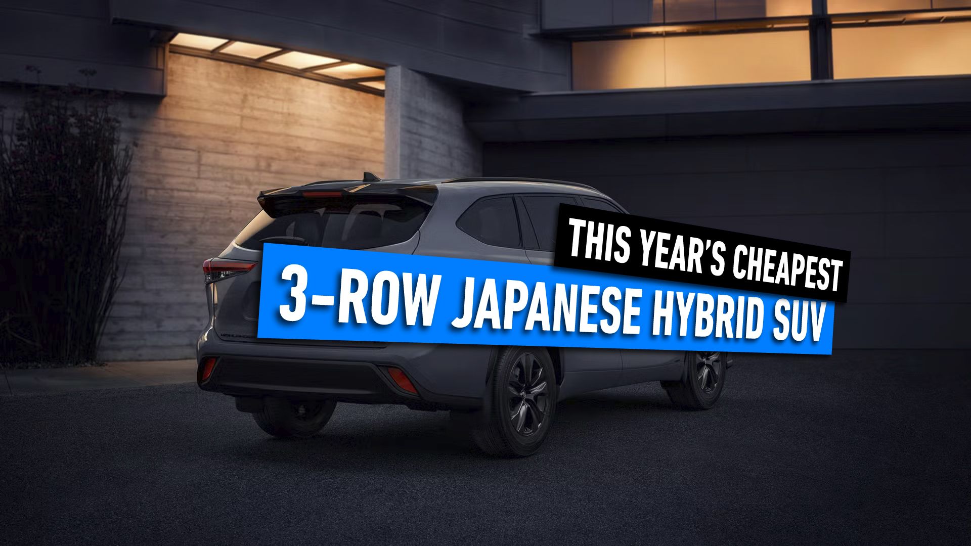The Cheapest Threerow Japanese Hybrid SUV You Can Buy In 2024