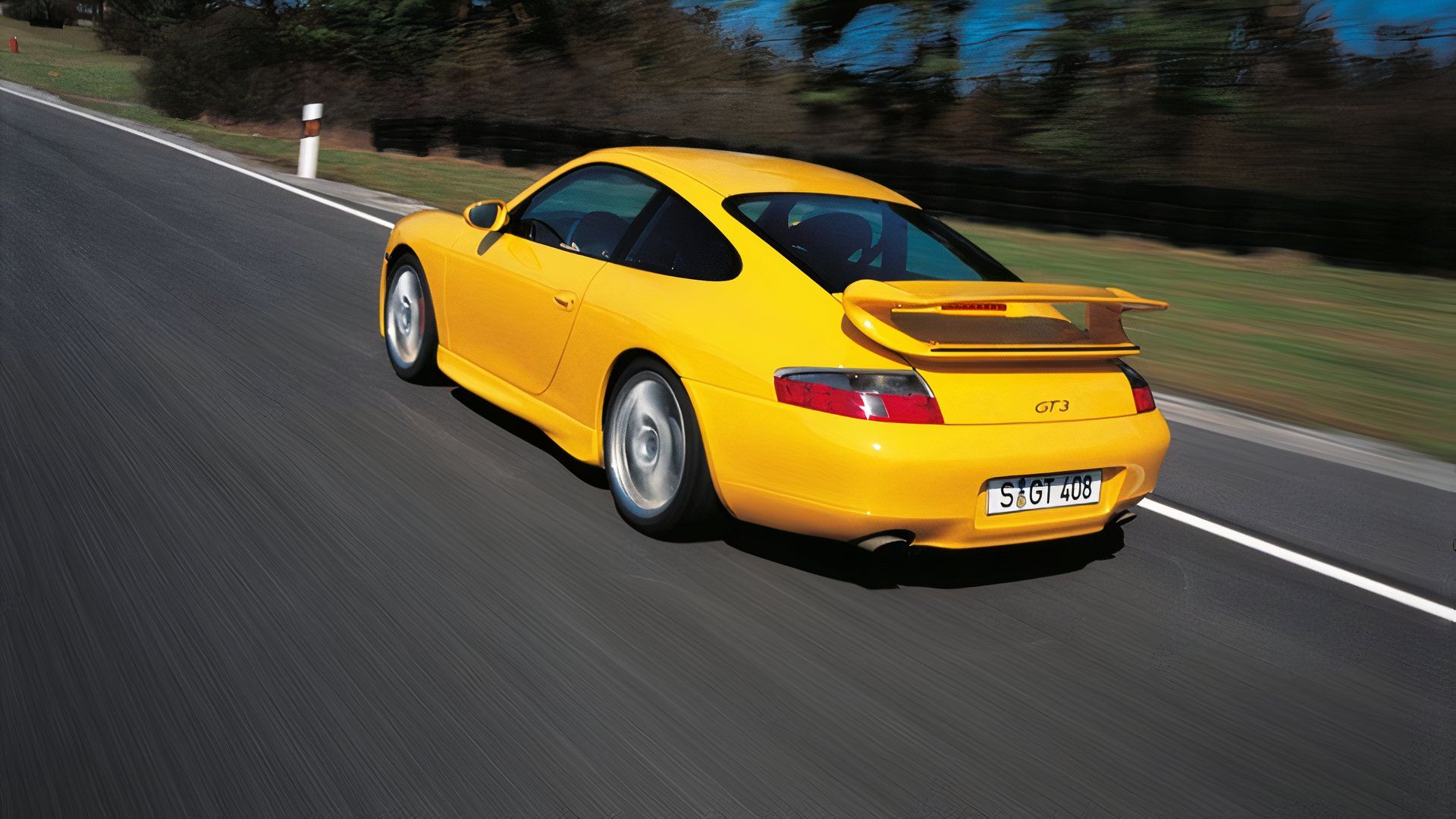 996 Porsche 911 GT3, front quarter view