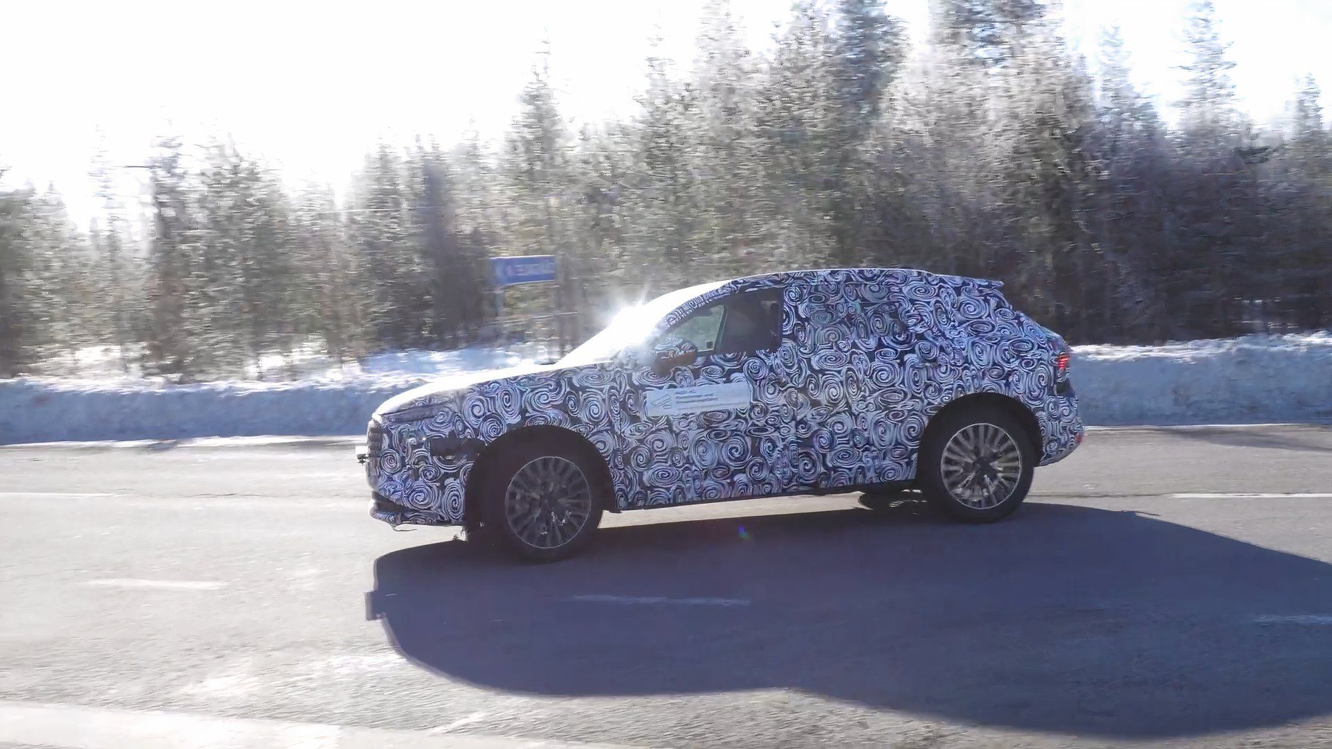 Getting acquainted with the 2026 Audi Q3: Shots of the vehicle during its winter testing phase