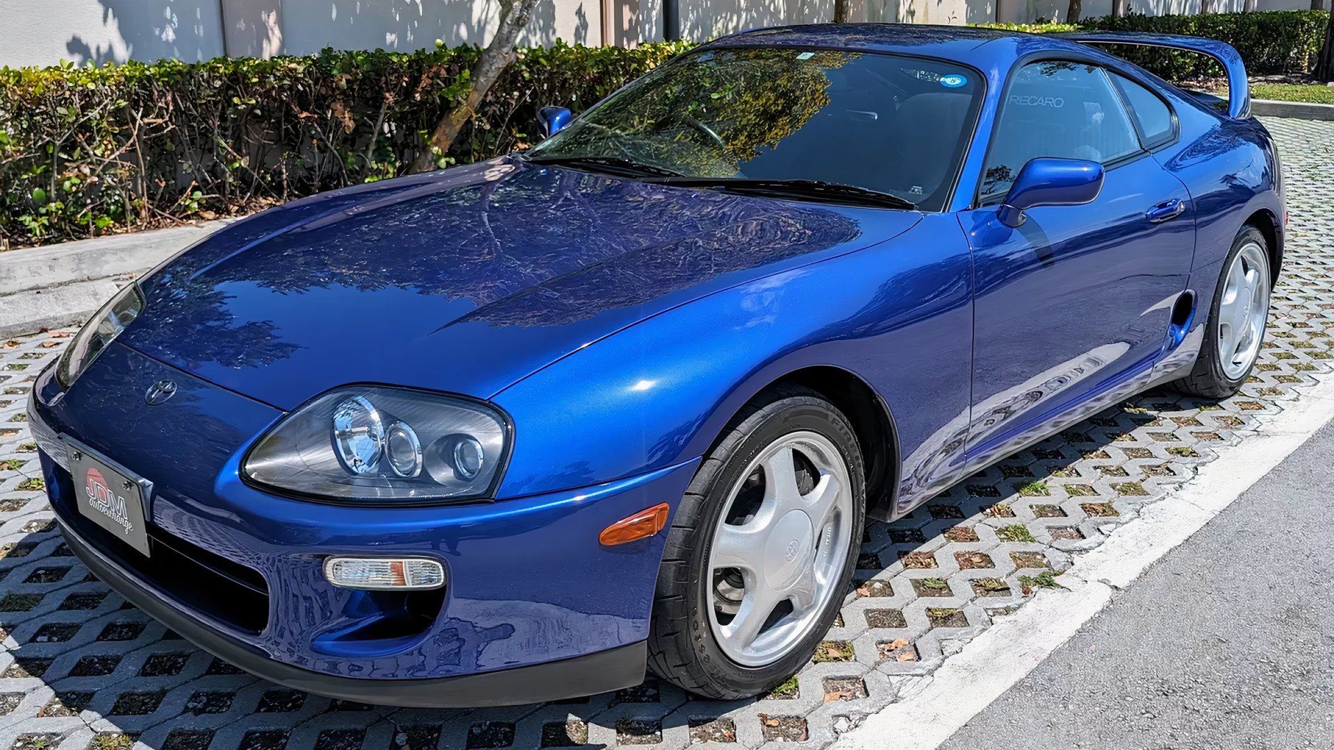 1996 Toyota Supra RZ, vista frontal, azul
