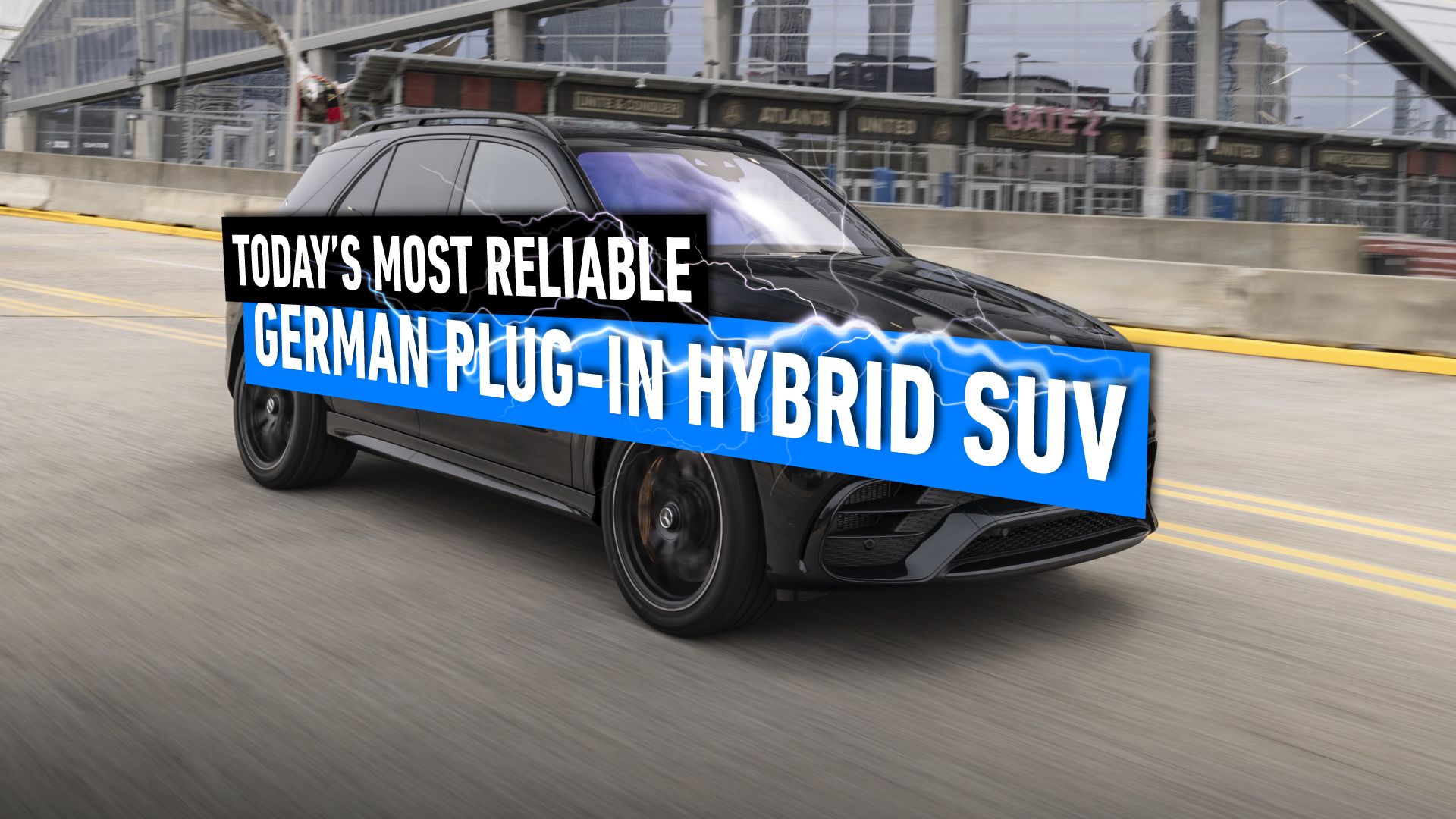 A custom image of the Mercedes-Benz GLE450e driving 