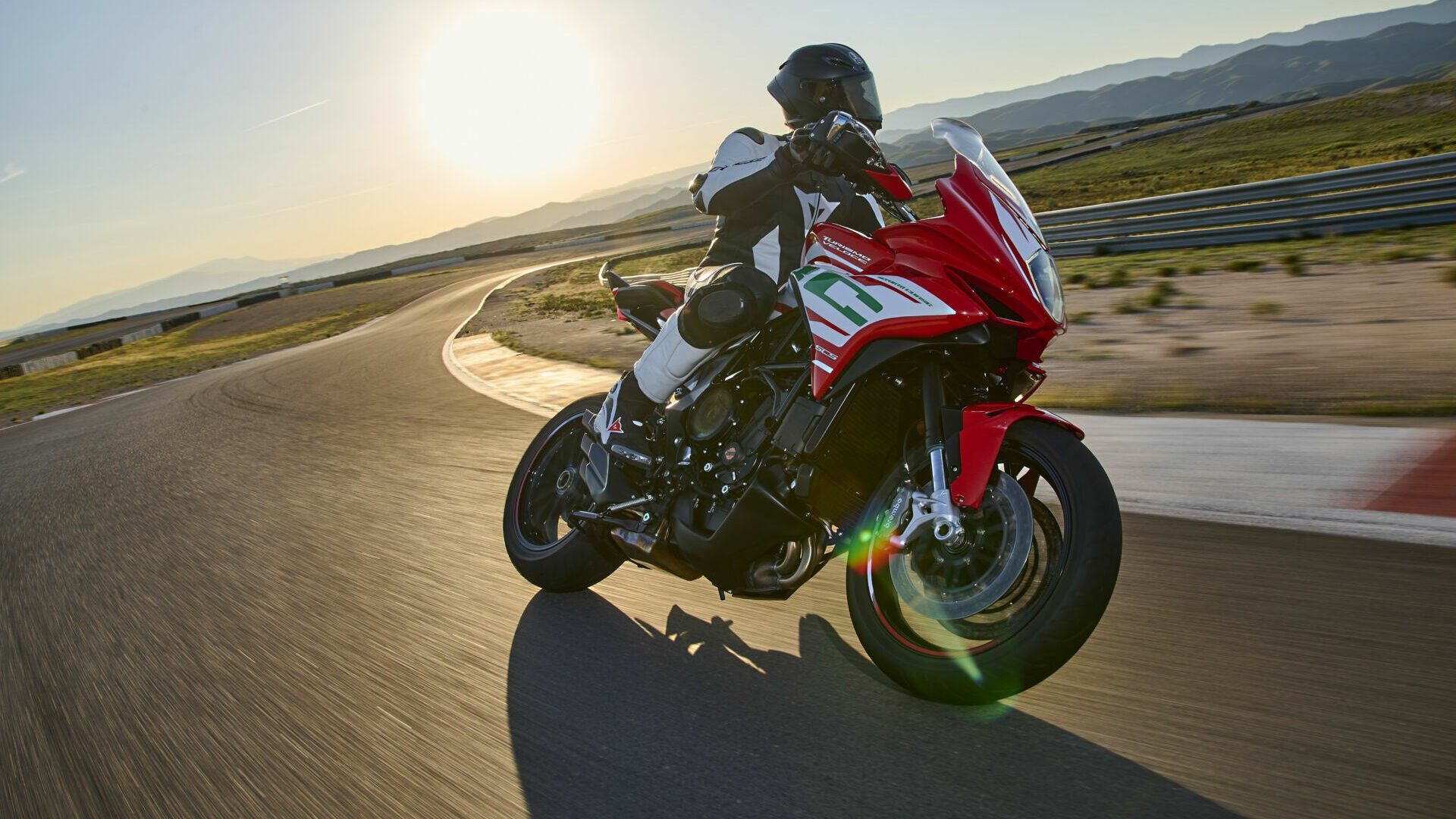 MV Agusta Turismo Veloce RC SCS action on racetrack