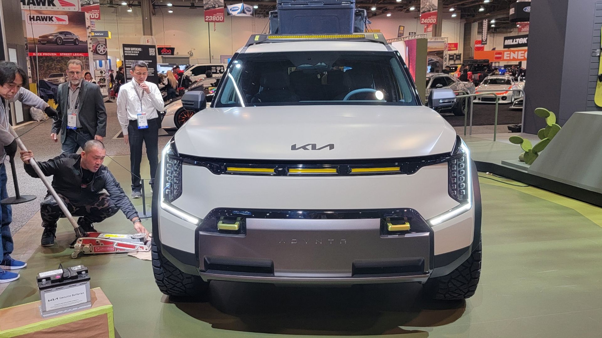 2025 KIA EV9 ADVNTR Concept SEMA 2024 front-end shot