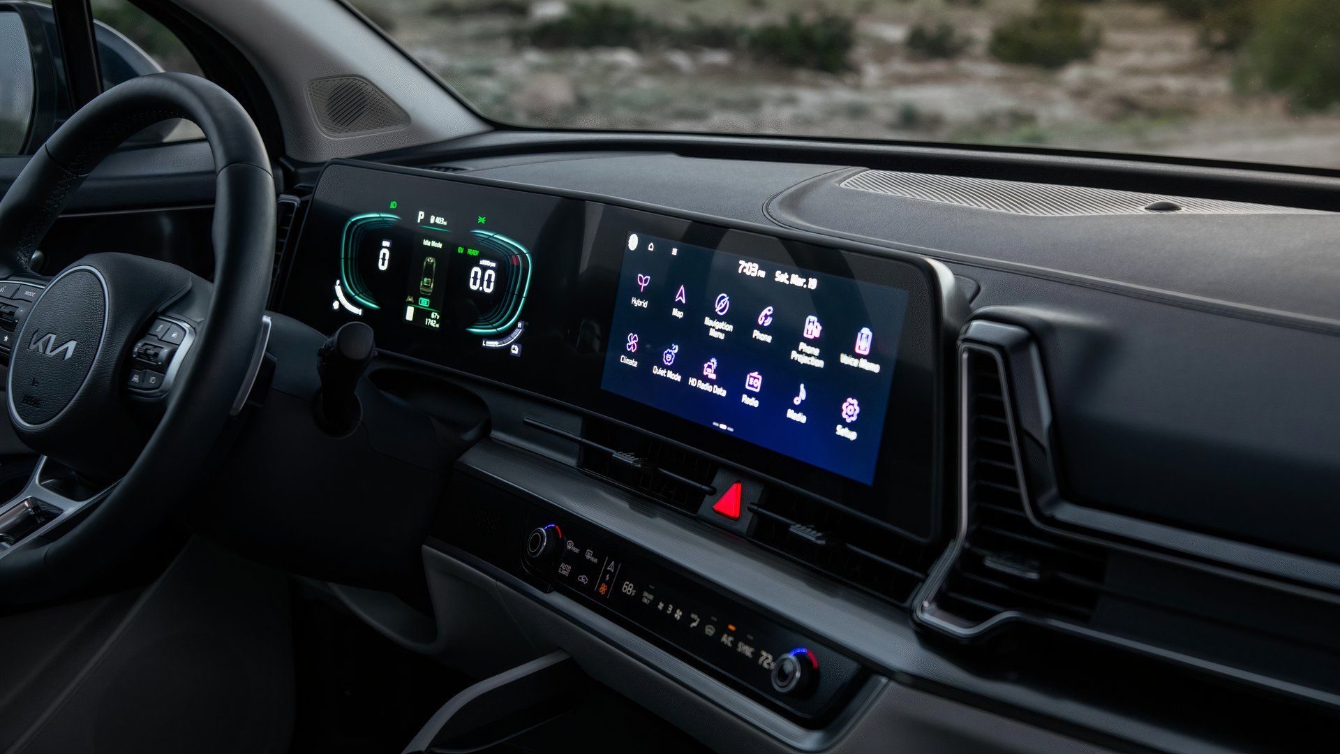 2025 Kia Sportage Hybrid interior shot