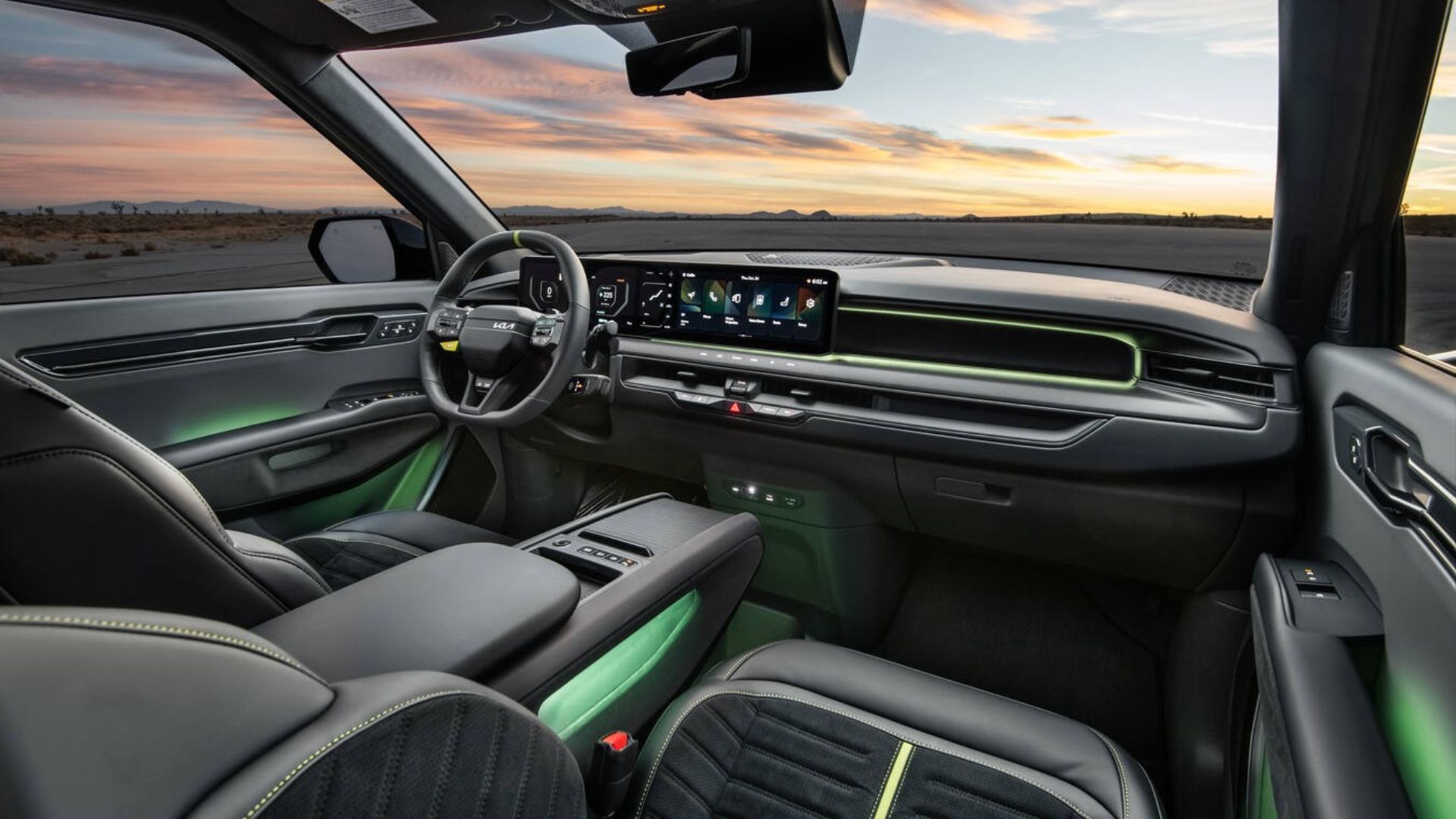 Cabine dianteira 2026 Kia EV9 GT