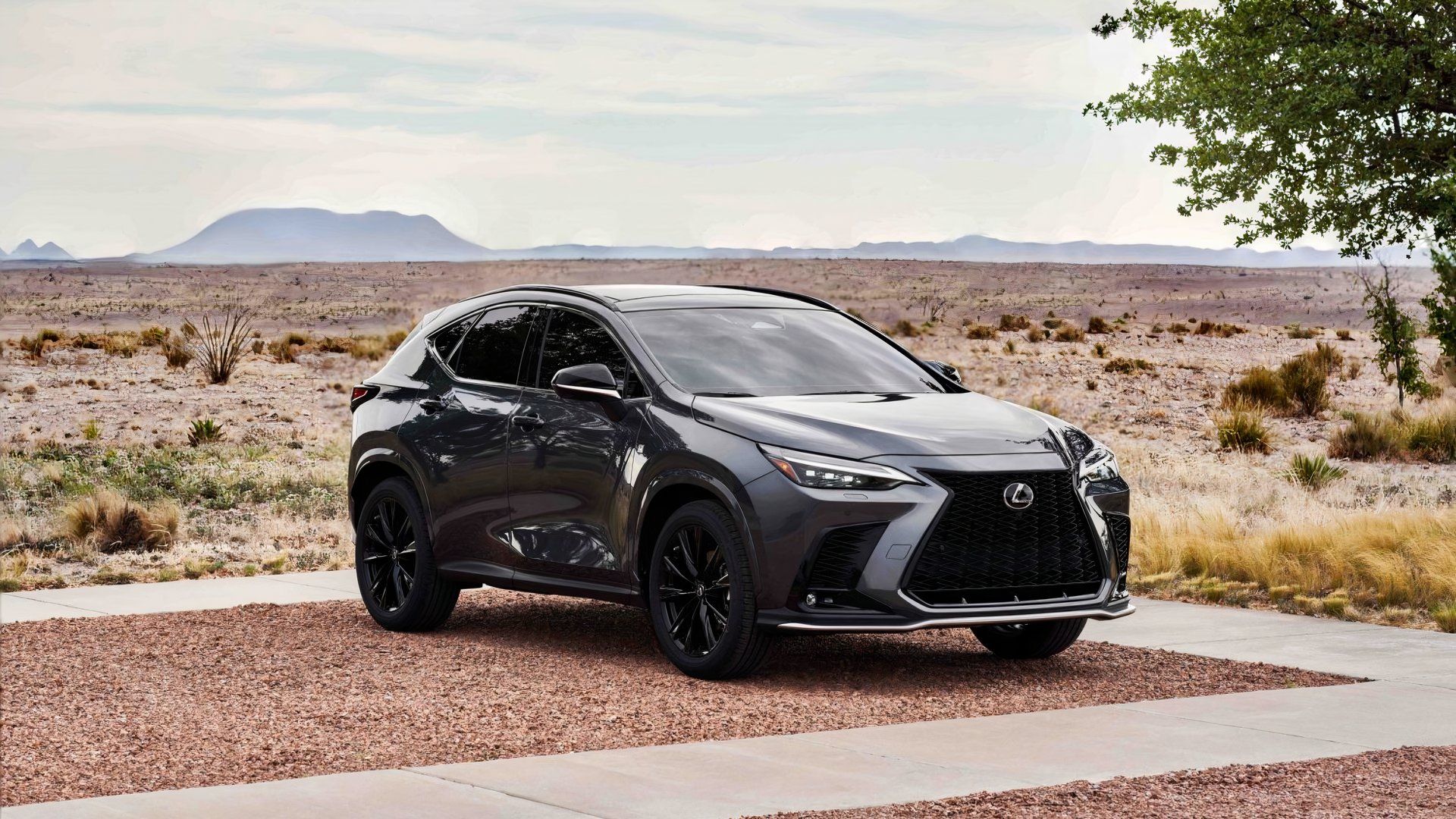 Front 3/4 shot of a 2024 Lexus NX 350