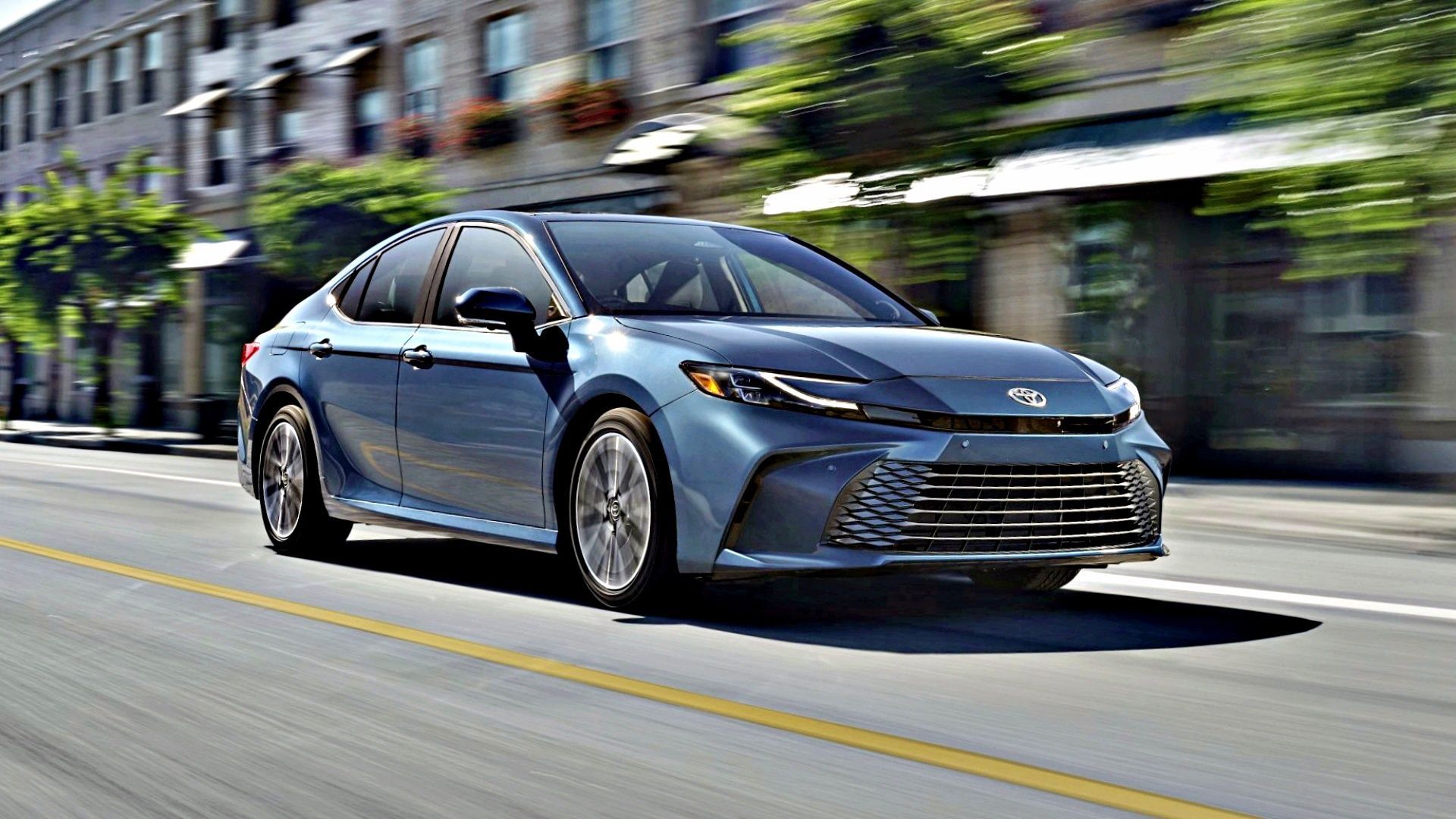 blue 2025 Toyota Camry