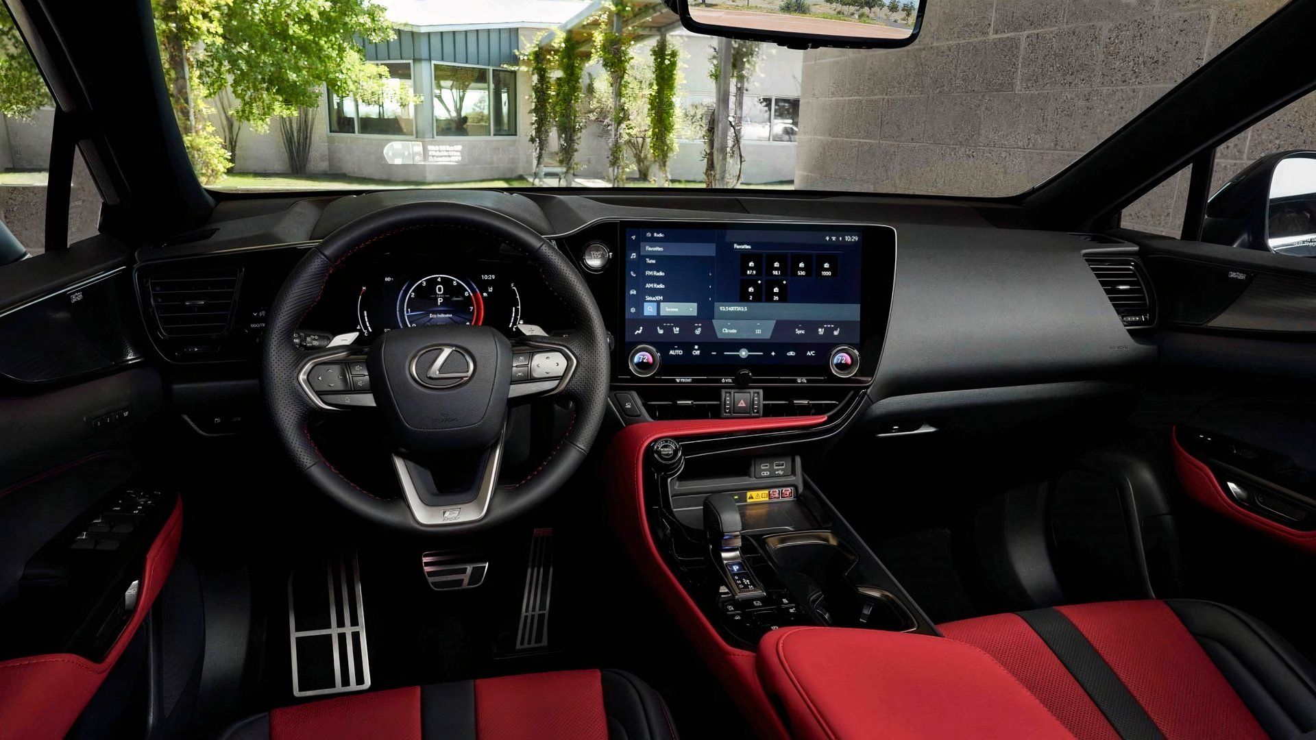 Interior shot of a 2024 Lexus NX 350