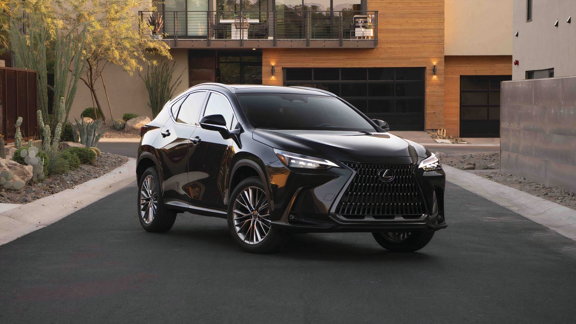 Front 3/4 shot of a 2024 Lexus NX 350
