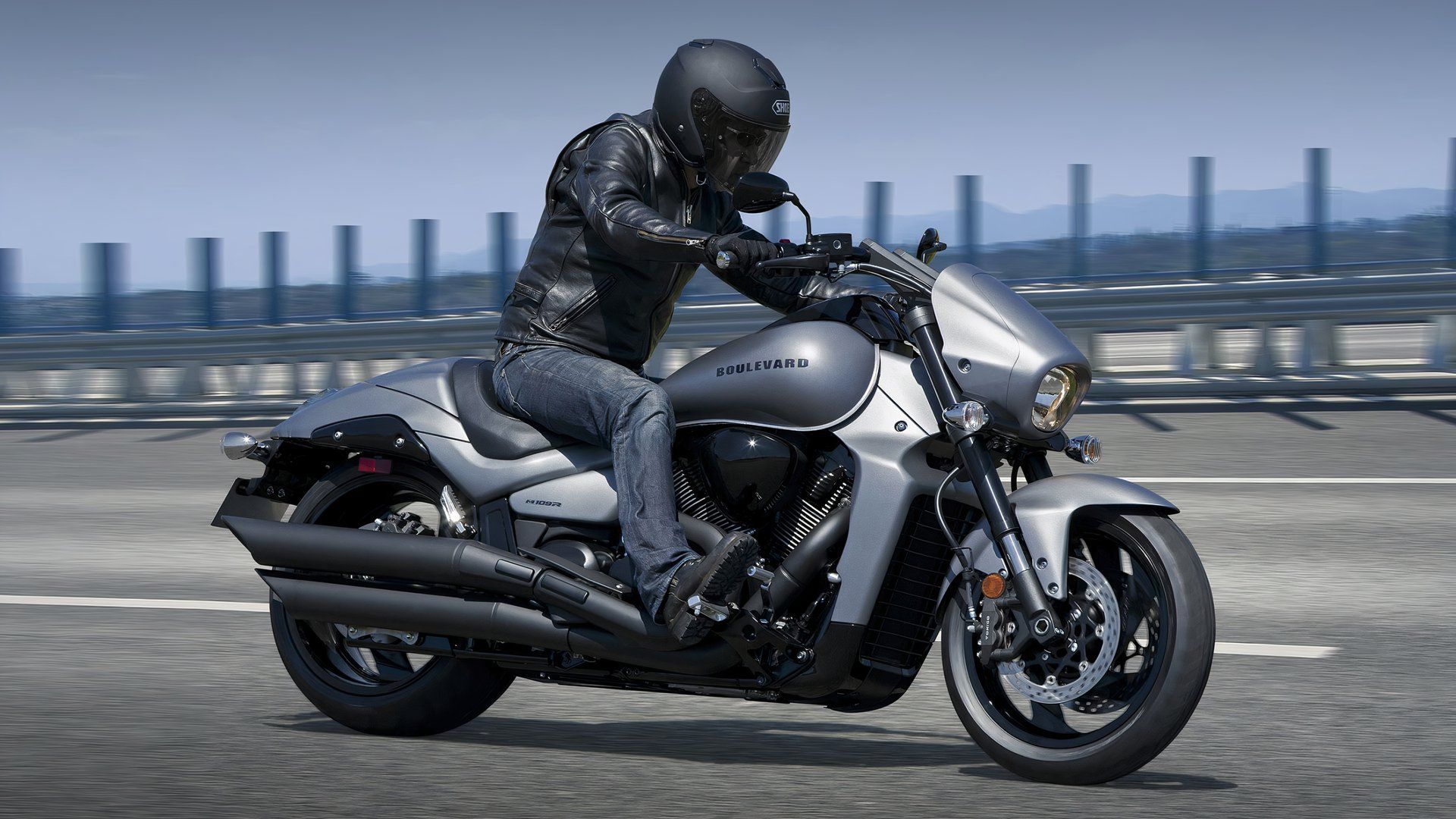 2024 Suzuki Boulevard M109R accelerating side profile view