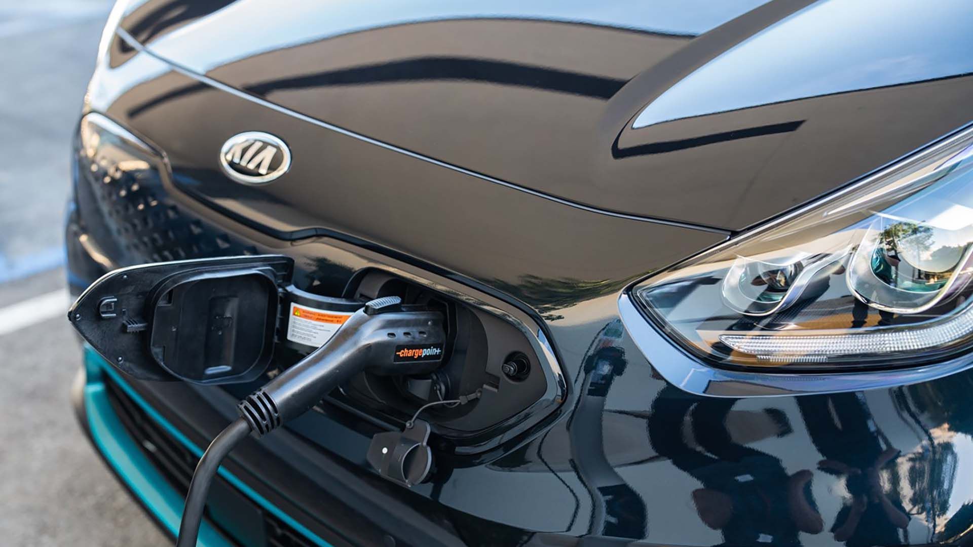 Charging port of a 2020 Kia Niro EV copy