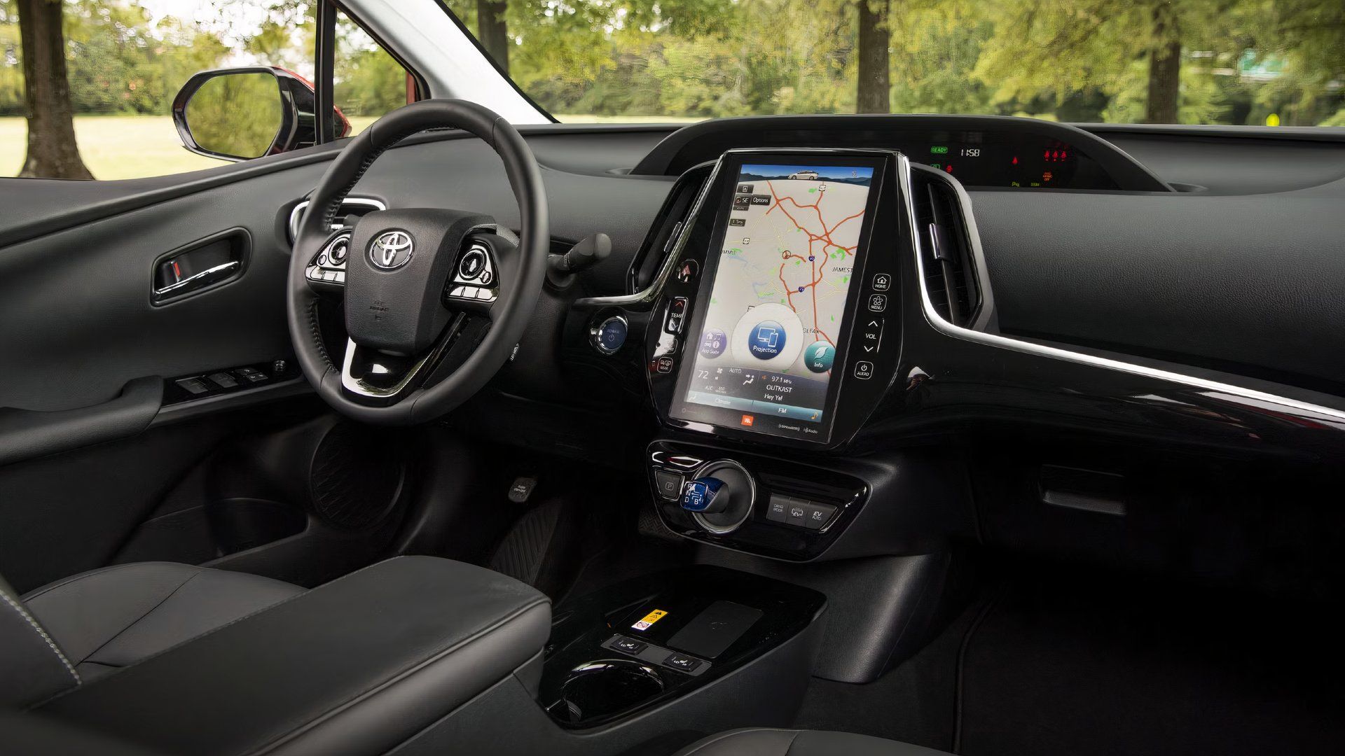 Shot of the 2022 Toyota Prius Prime's interior