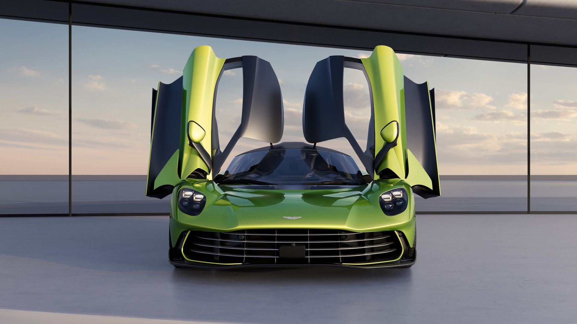 Portas do Aston Martin Valhalla abertas