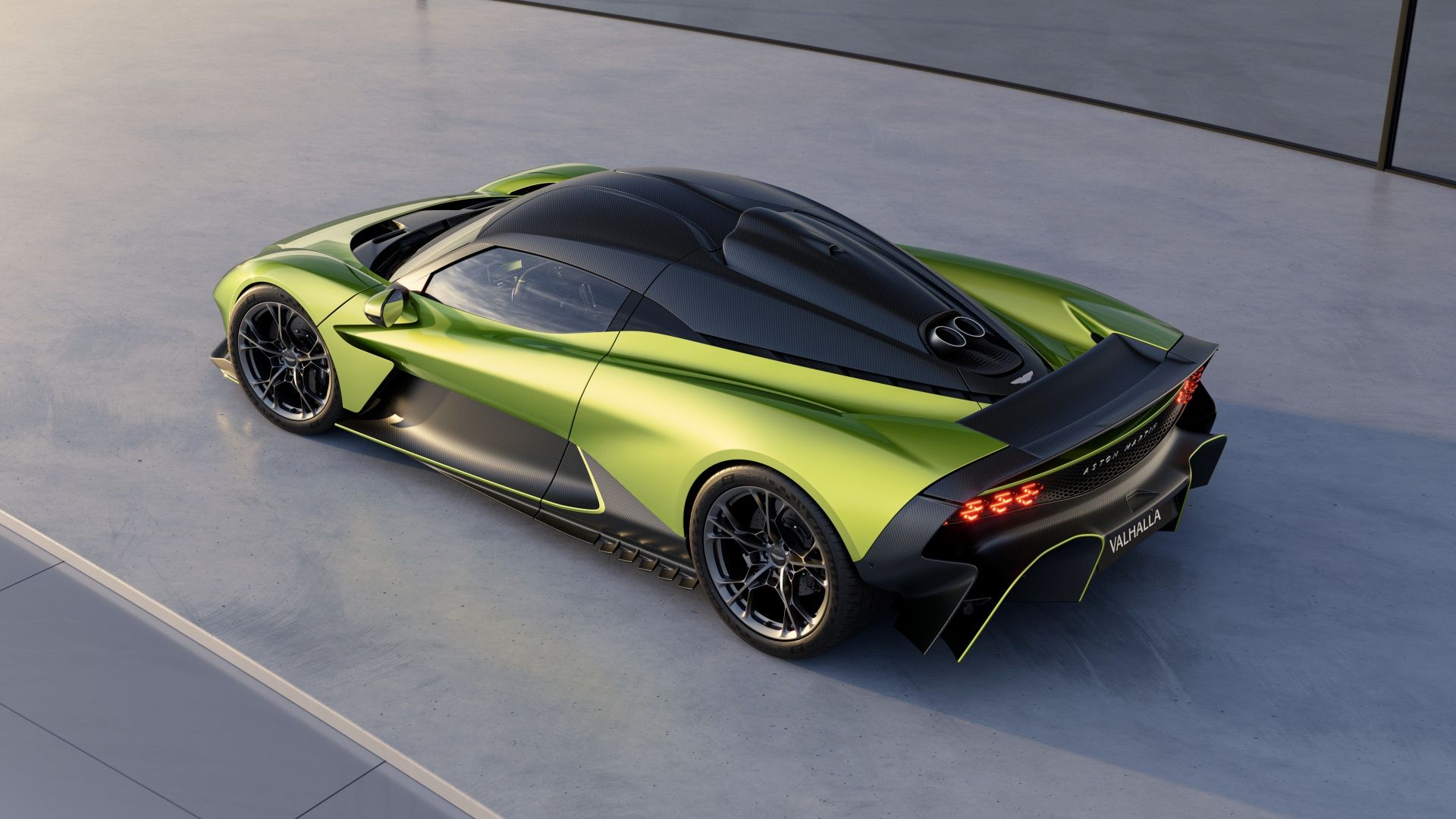 Aston Martin Valhalla traseira três quartos