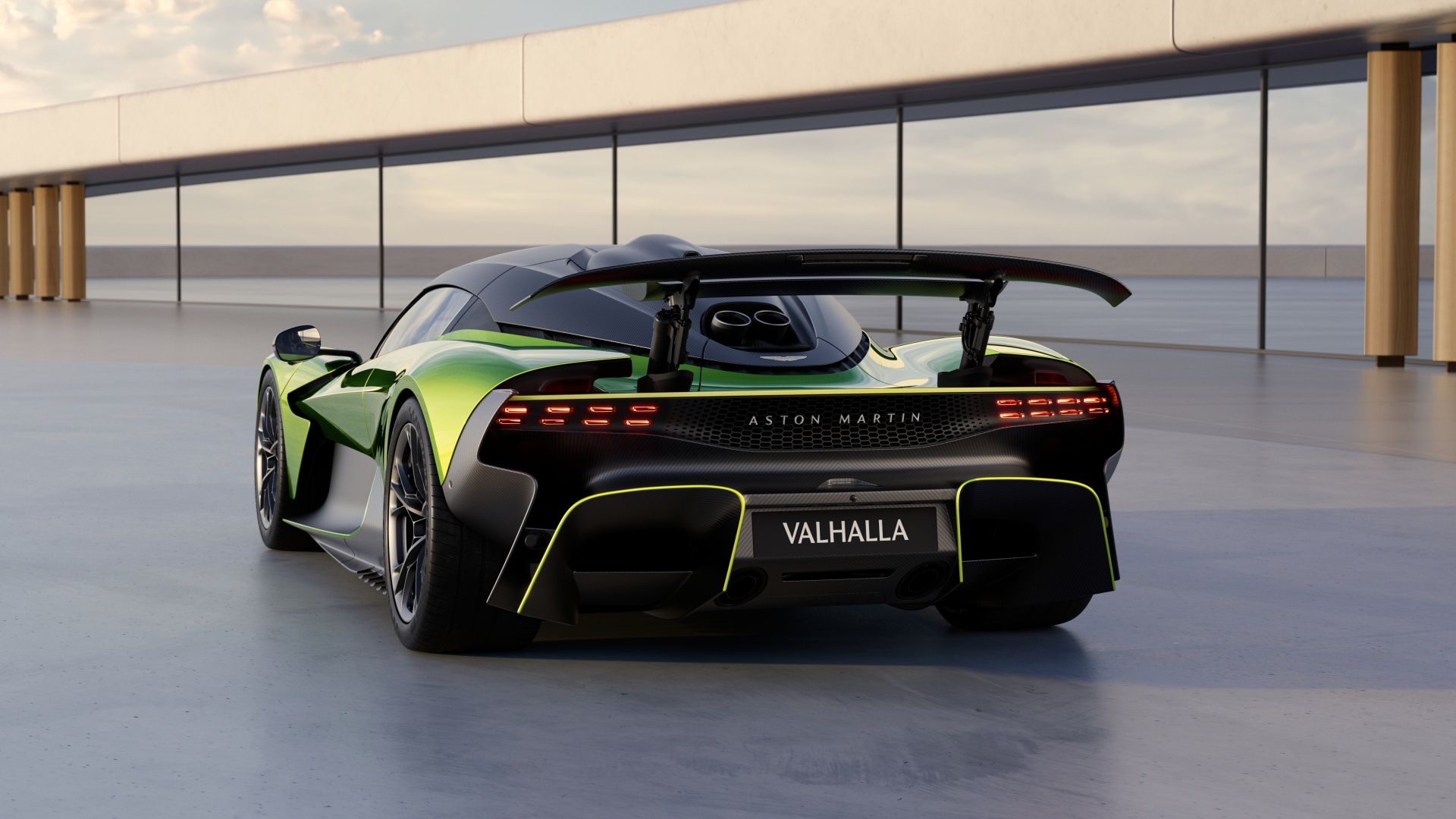 Aston Martin Valhalla Asa Traseira Levantada