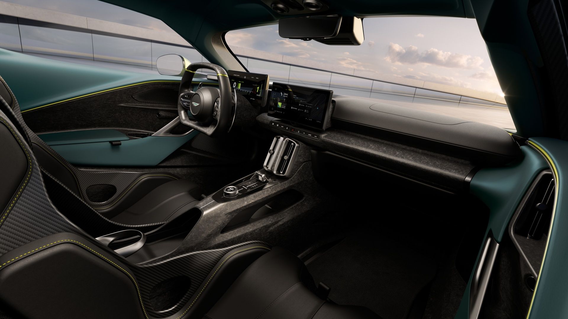 Aston Martin Valhalla cabine lado do passageiro