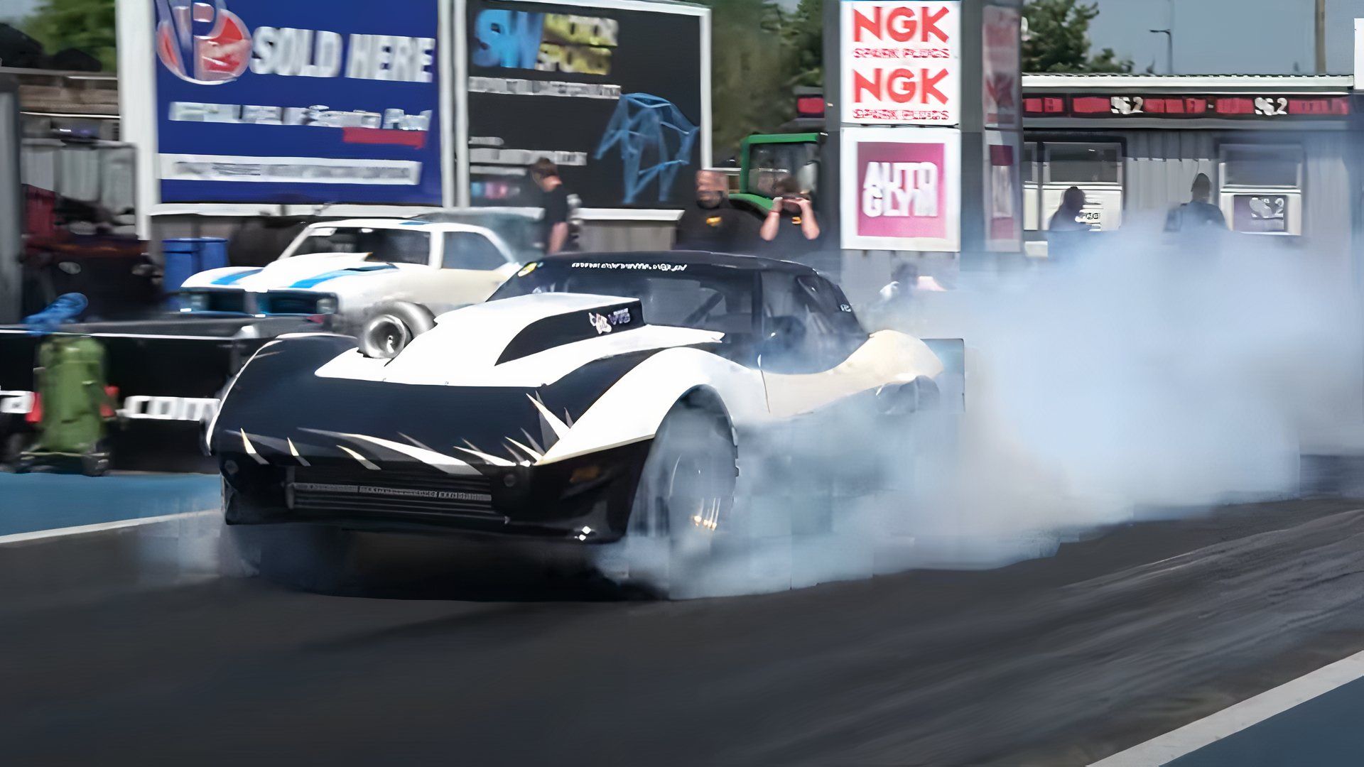 Watch A Turbocharged AWD Corvette Burn A 7.34-Second Quarter-Mile