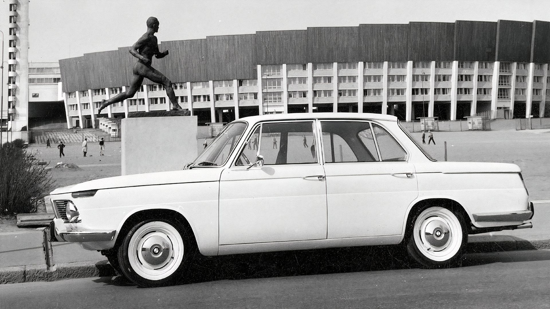 Ângulo lateral vintage BMW 1500