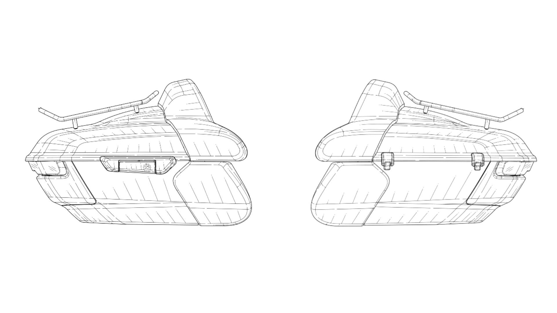 Patent for Harley-Davidson Tour-Pak luggage