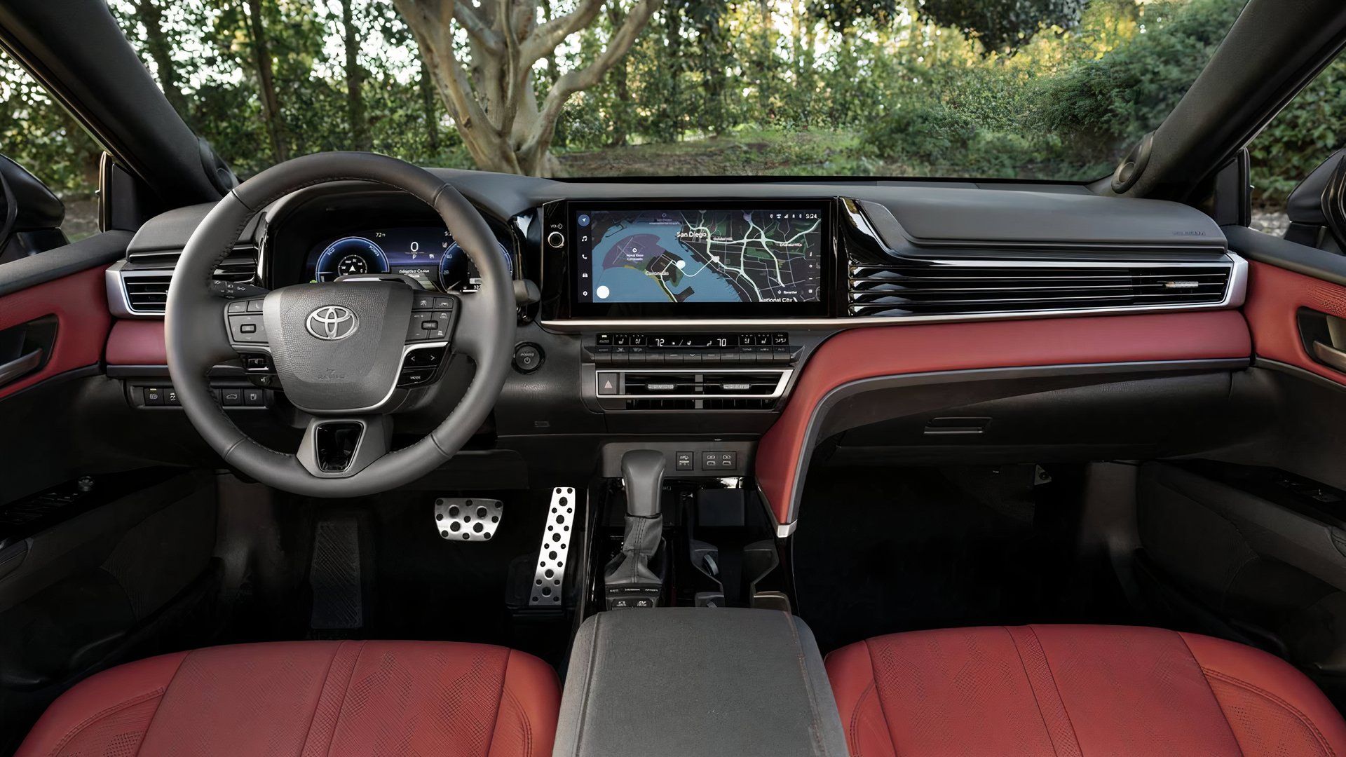 2025 Toyota Camry Hybrid XLE interior shot