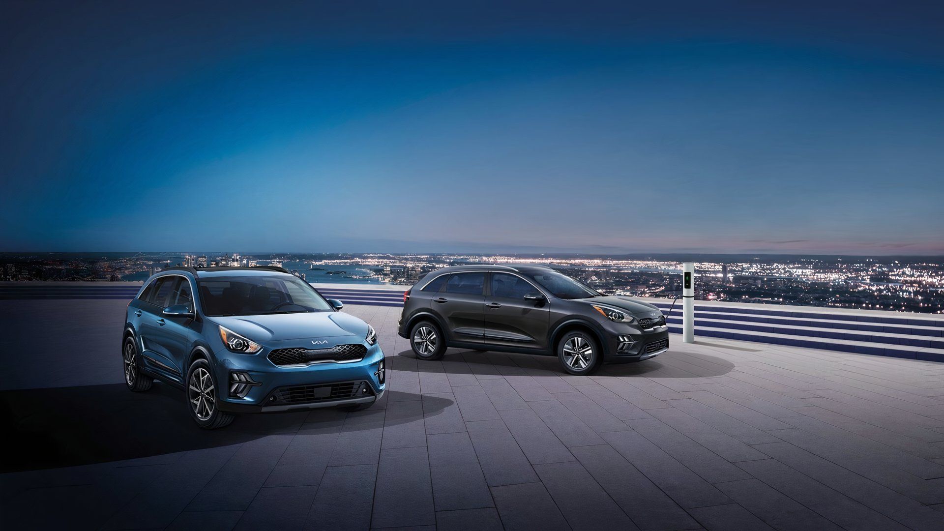 Shot of two 2022 Kia Niros