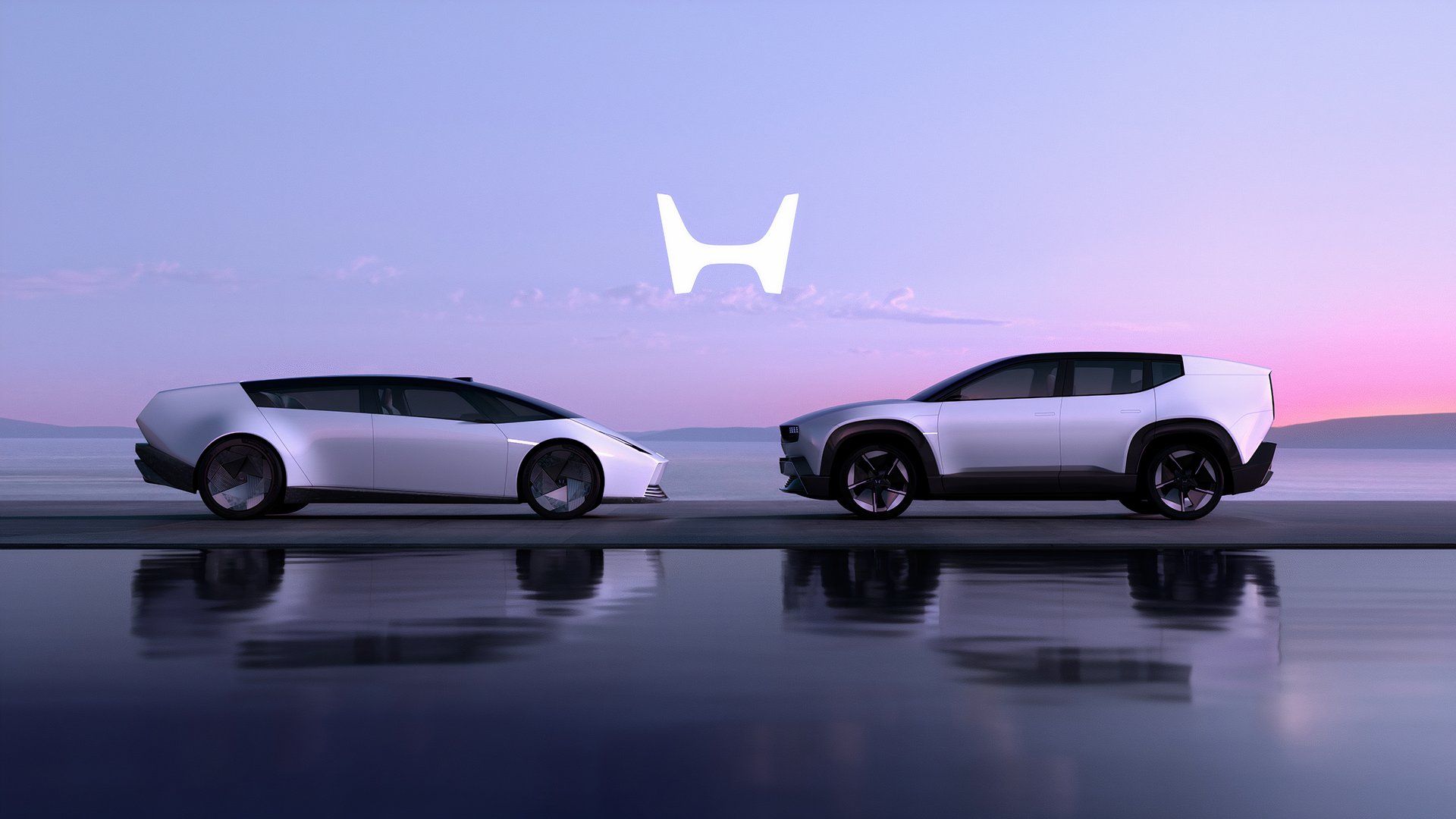 Honda 0 Saloon & Honda 0 SUV side-by-side