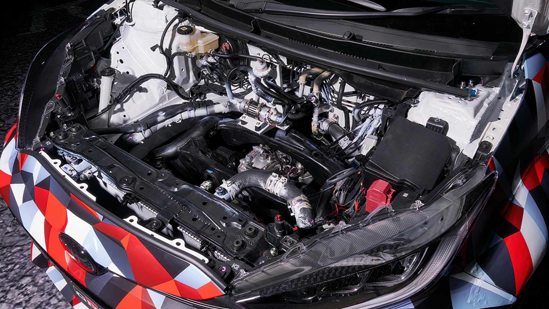 Toyota GR Yaris M Concept Hood Open