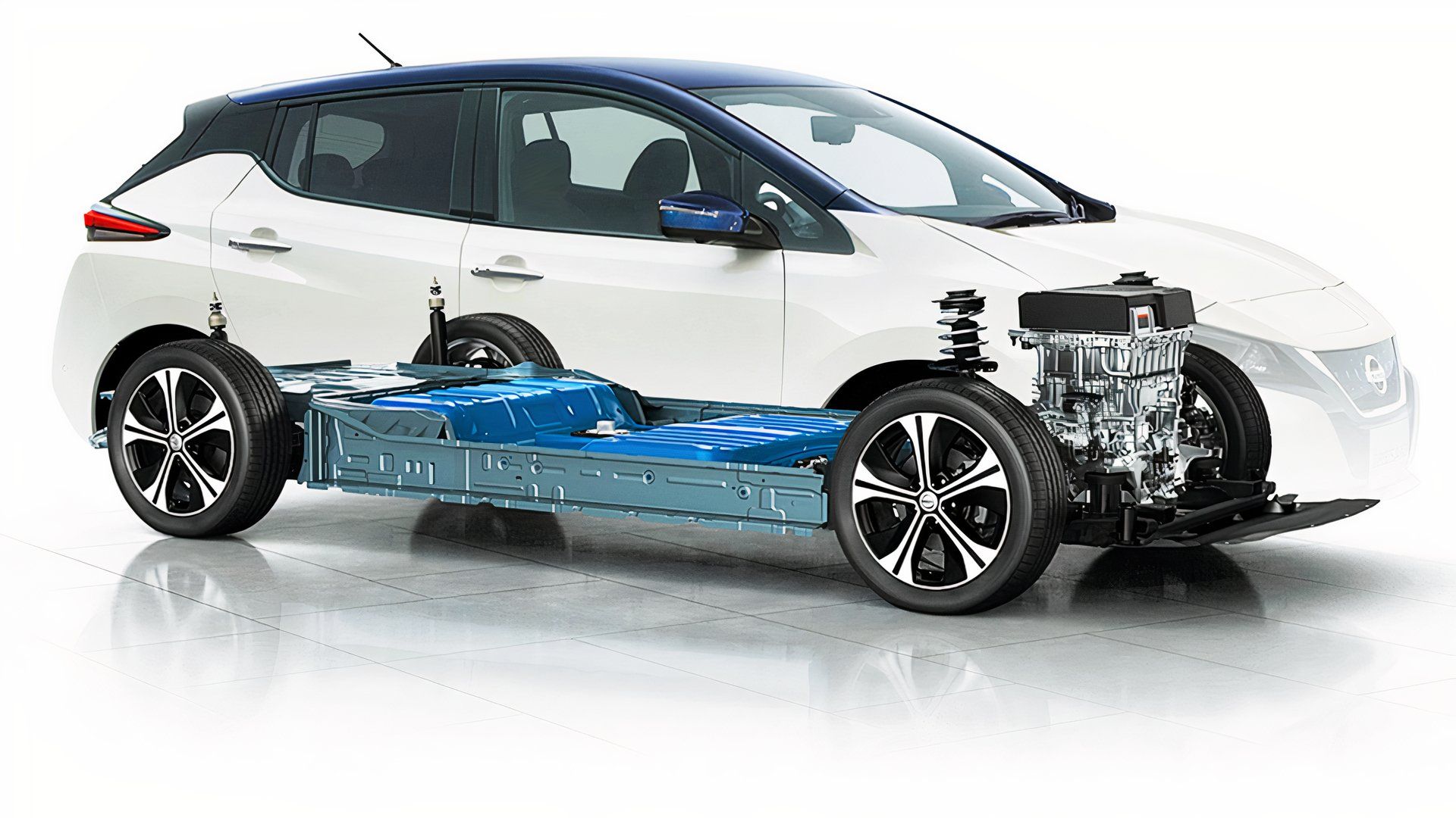 2022 Nissan Leaf battery and motor. 