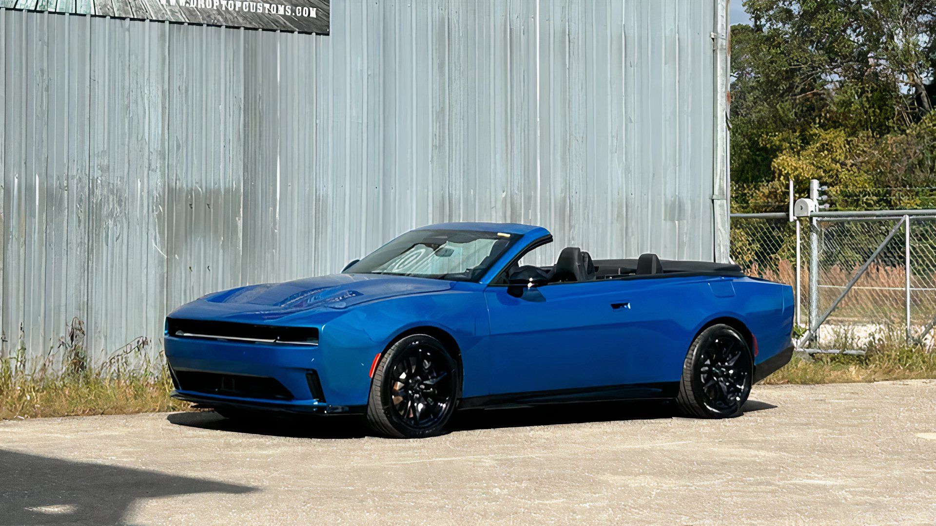 Someone Cut A Dodge Charger Daytona EV's Head Off To Make A Convertible