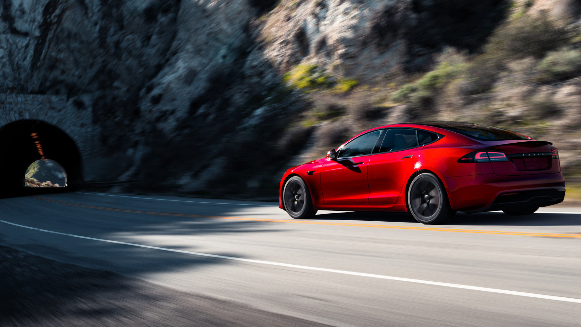 red 2025 Tesla Model S