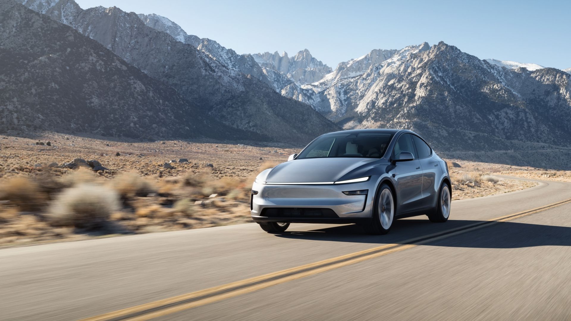 2025 Tesla Model Y Juniper Driving