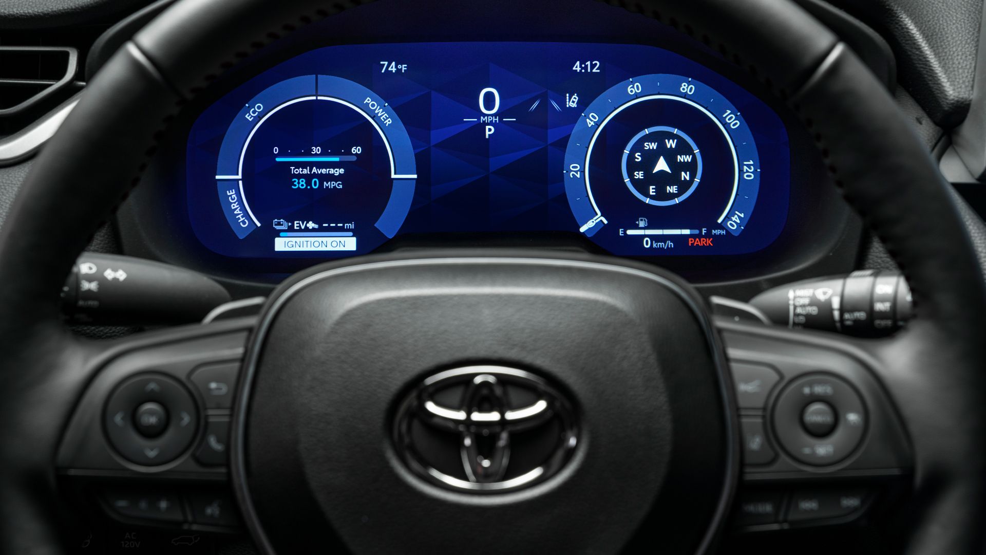 2025 Toyota RAV4 Plug-In Steering Wheel And Dash
