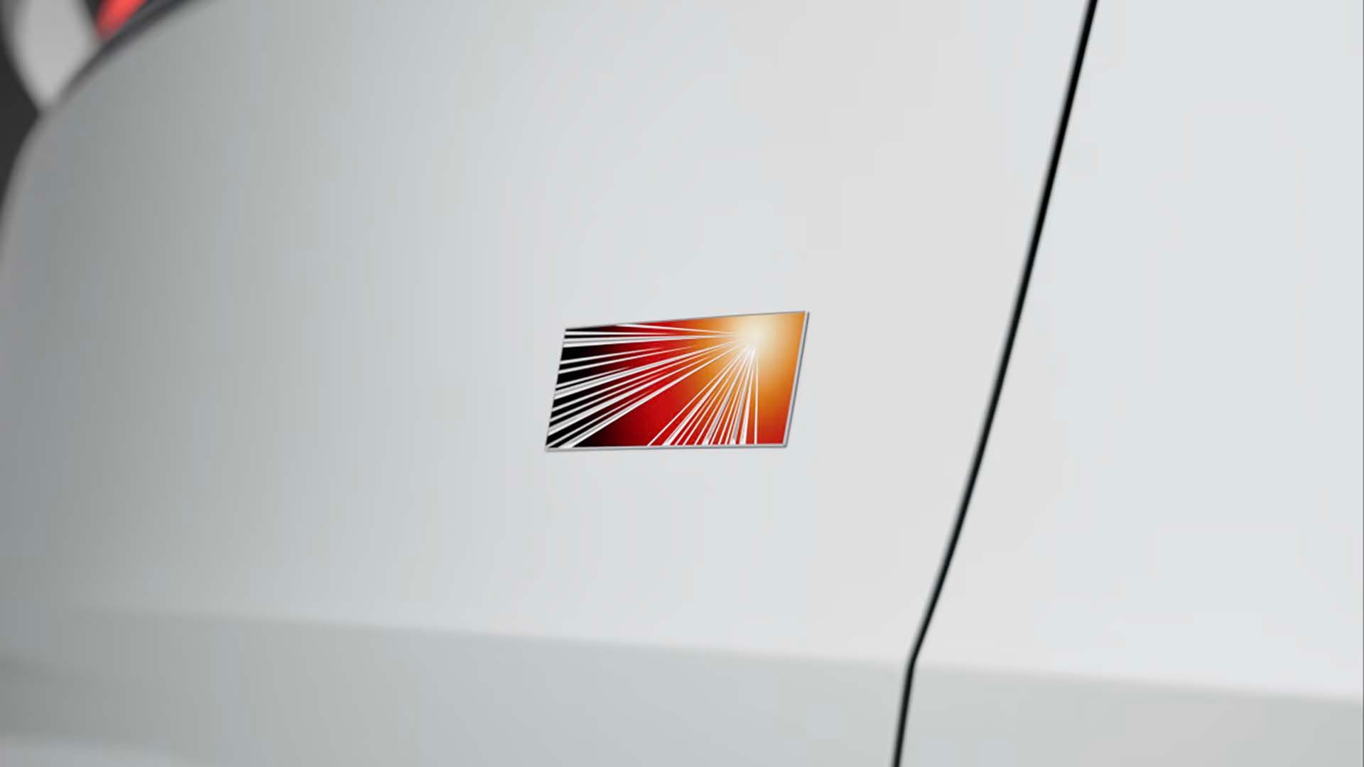 Launch Series badge of the 2025 Tesla Model Y