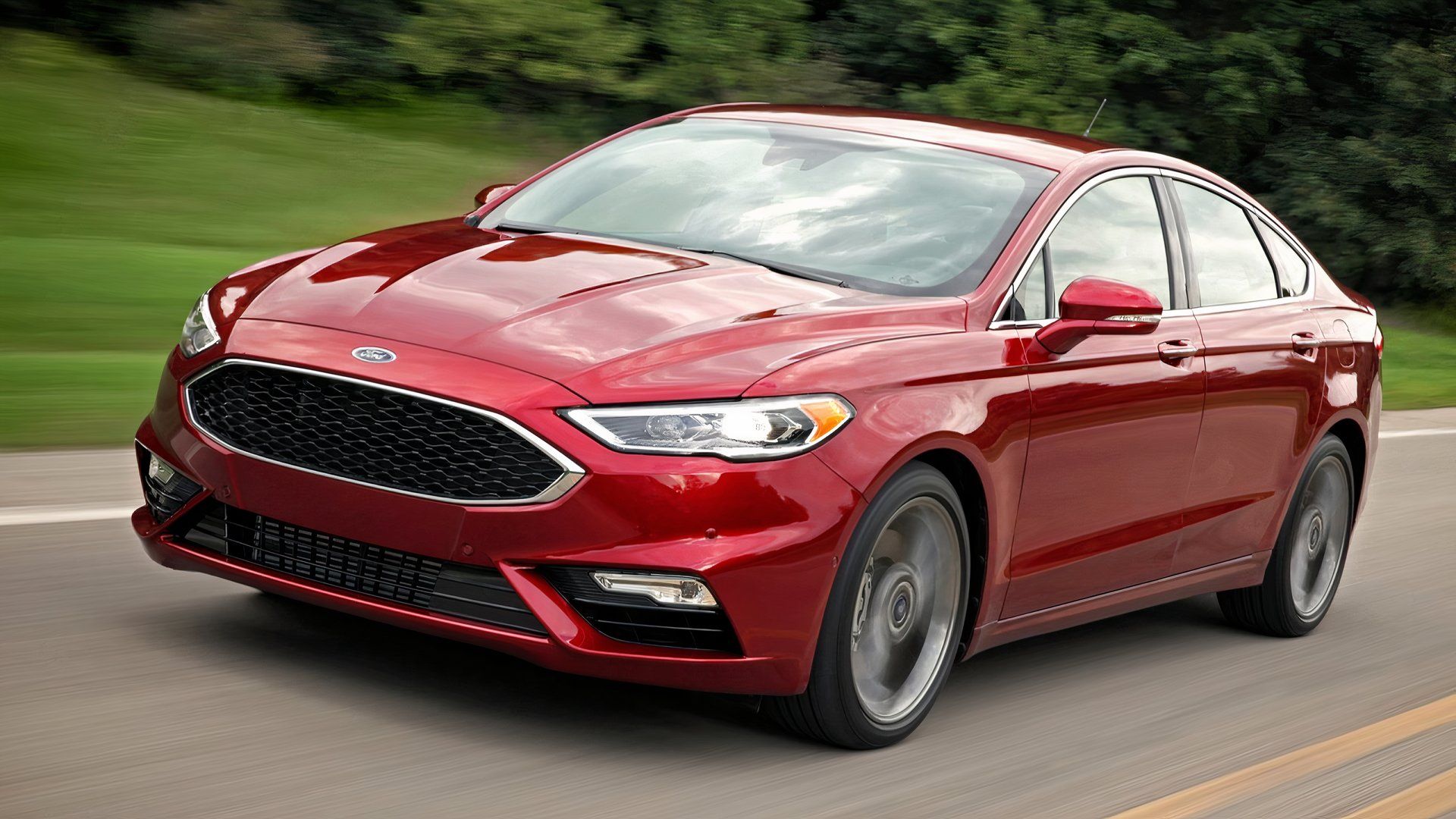 2017 Ford Fusion Sport, front 3/4