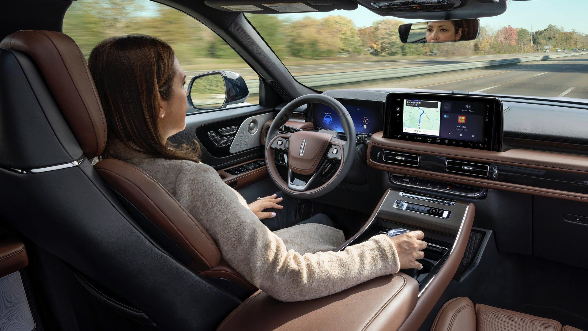 Interior da reserva Lincoln Aviator 