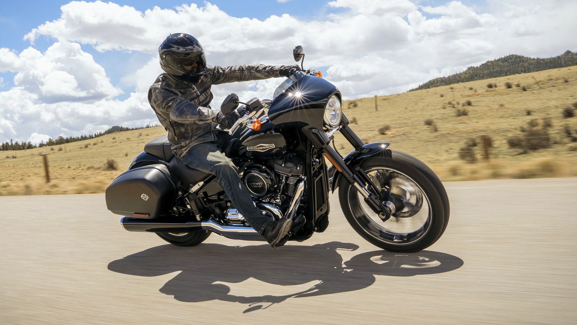 Rider on a 2020 Harley-Davidson Sport Glide