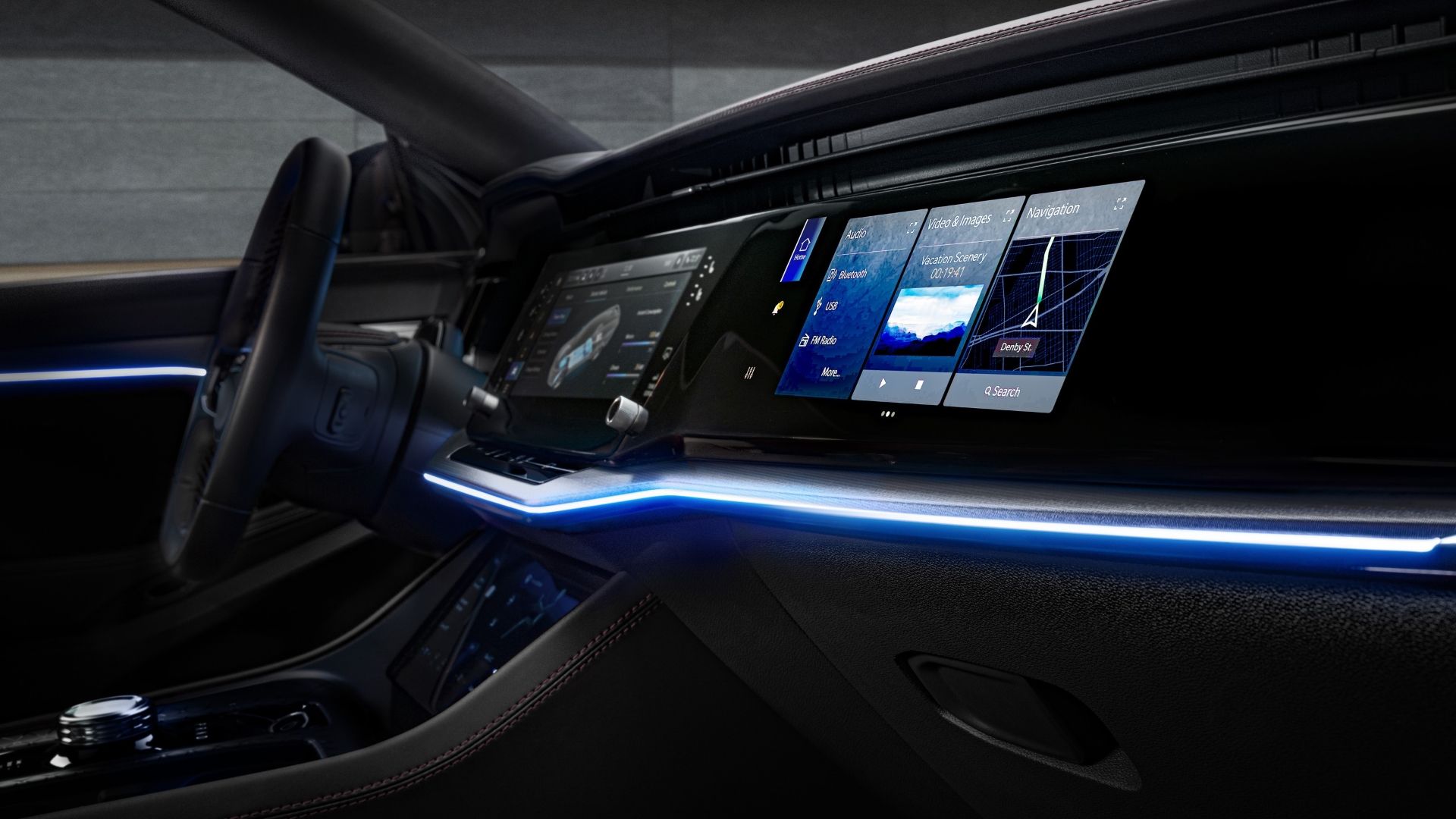 Interior shot of the 2024 Jeep Wagoneer S