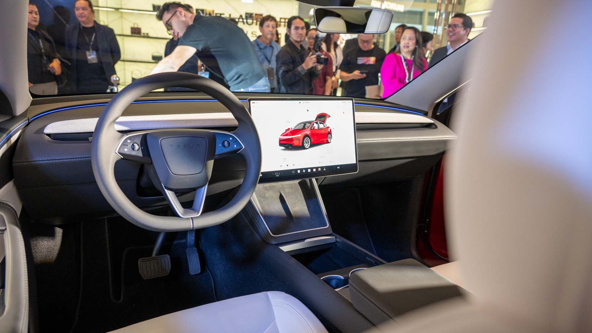 Interior of the 2025 Tesla Model Y