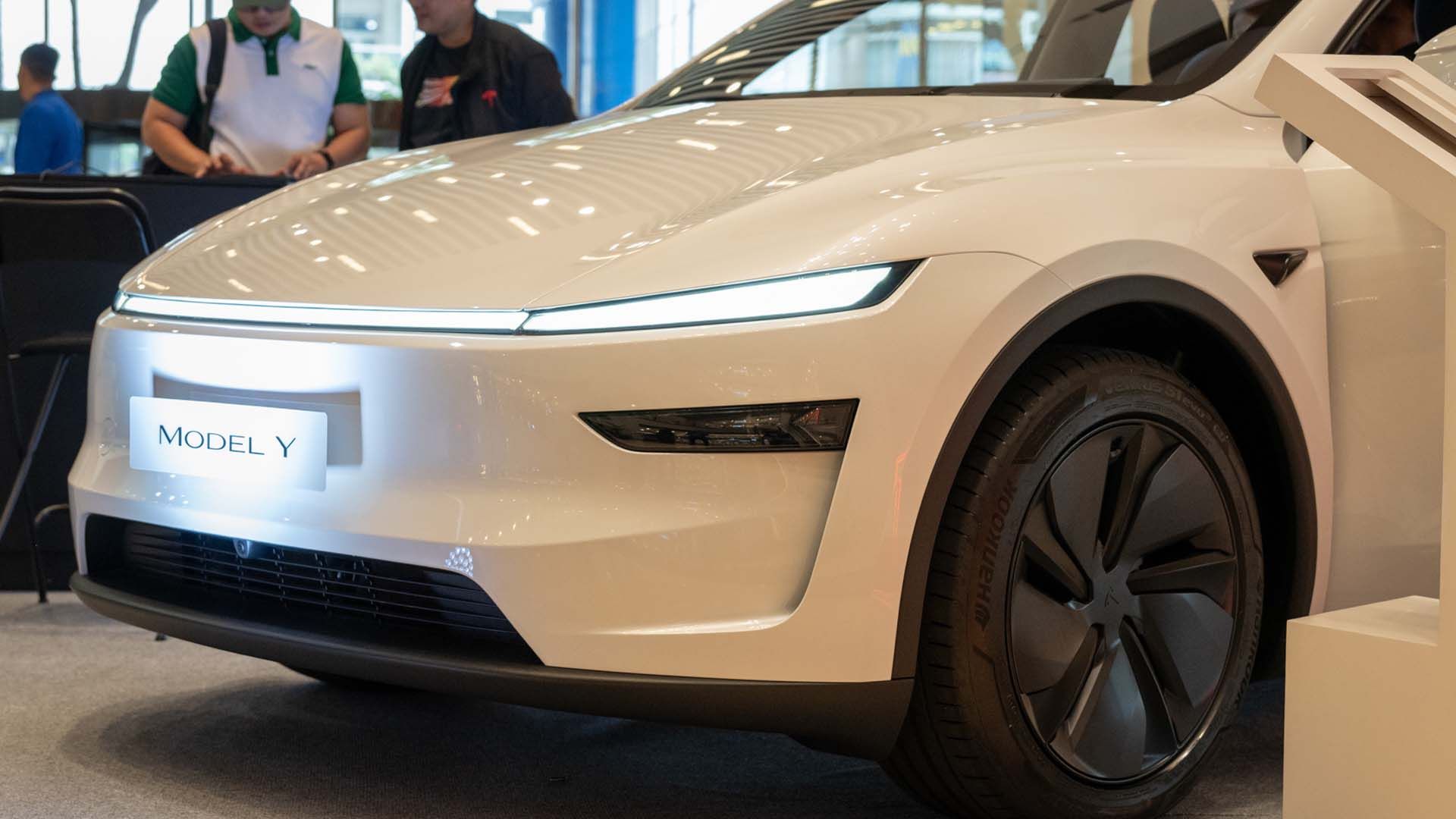Front end of the 2025 Tesla Model Y