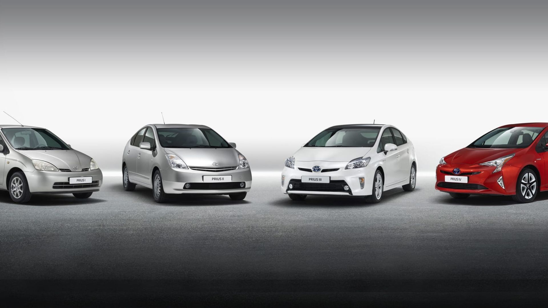 Toyota Prius Lineup Of Different Generations