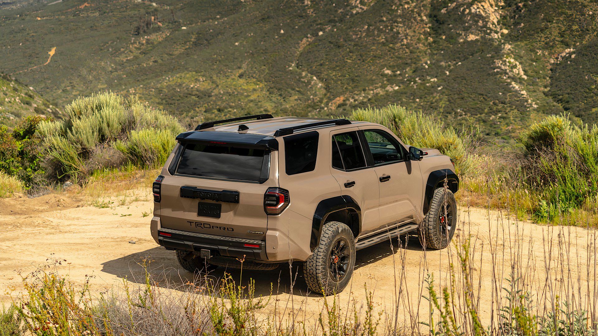 2025 Toyota 4Runner TRD Pro in brown parked off-road