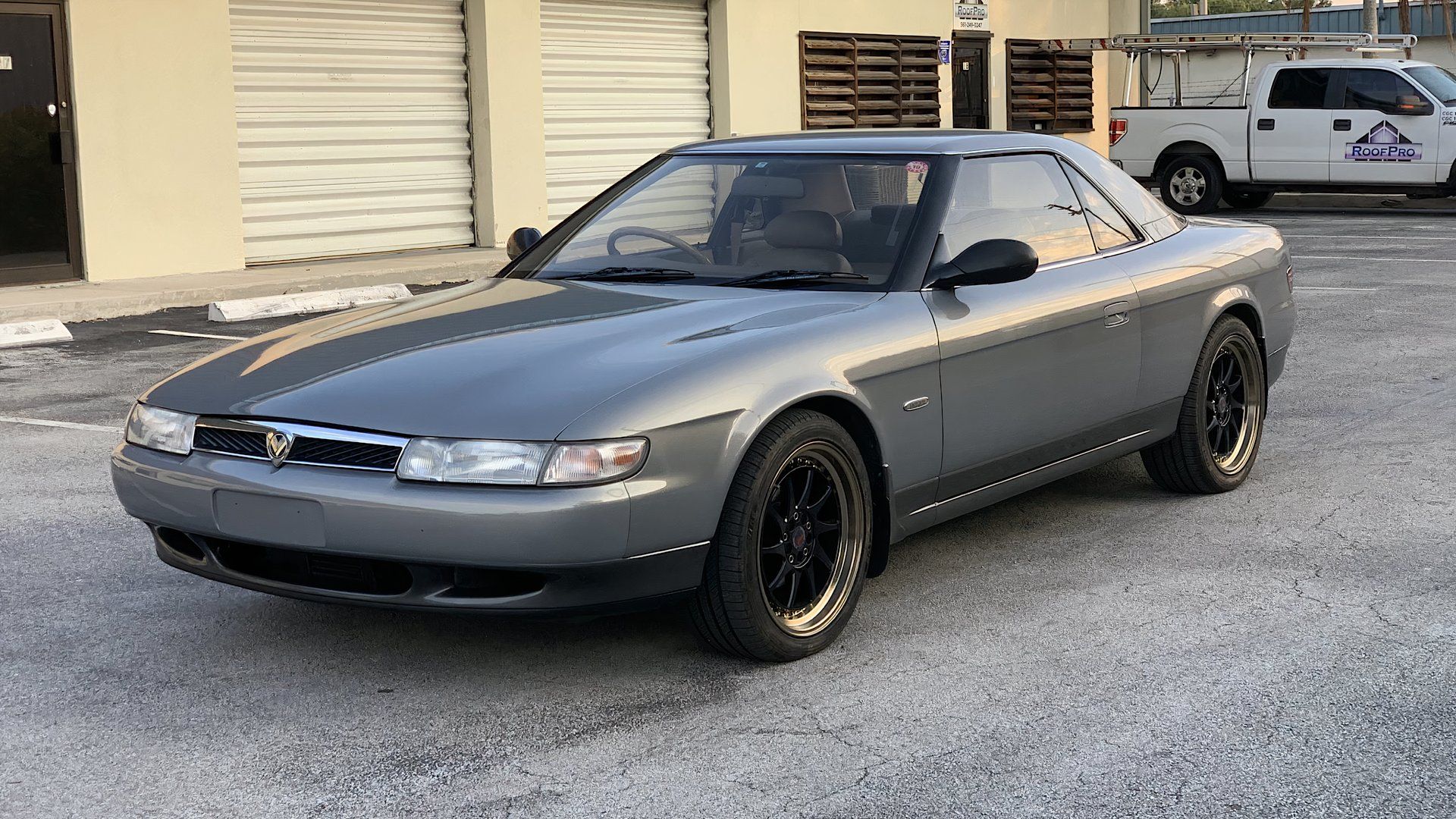 Inside view of the Mazda Eunos Cosmo's interior