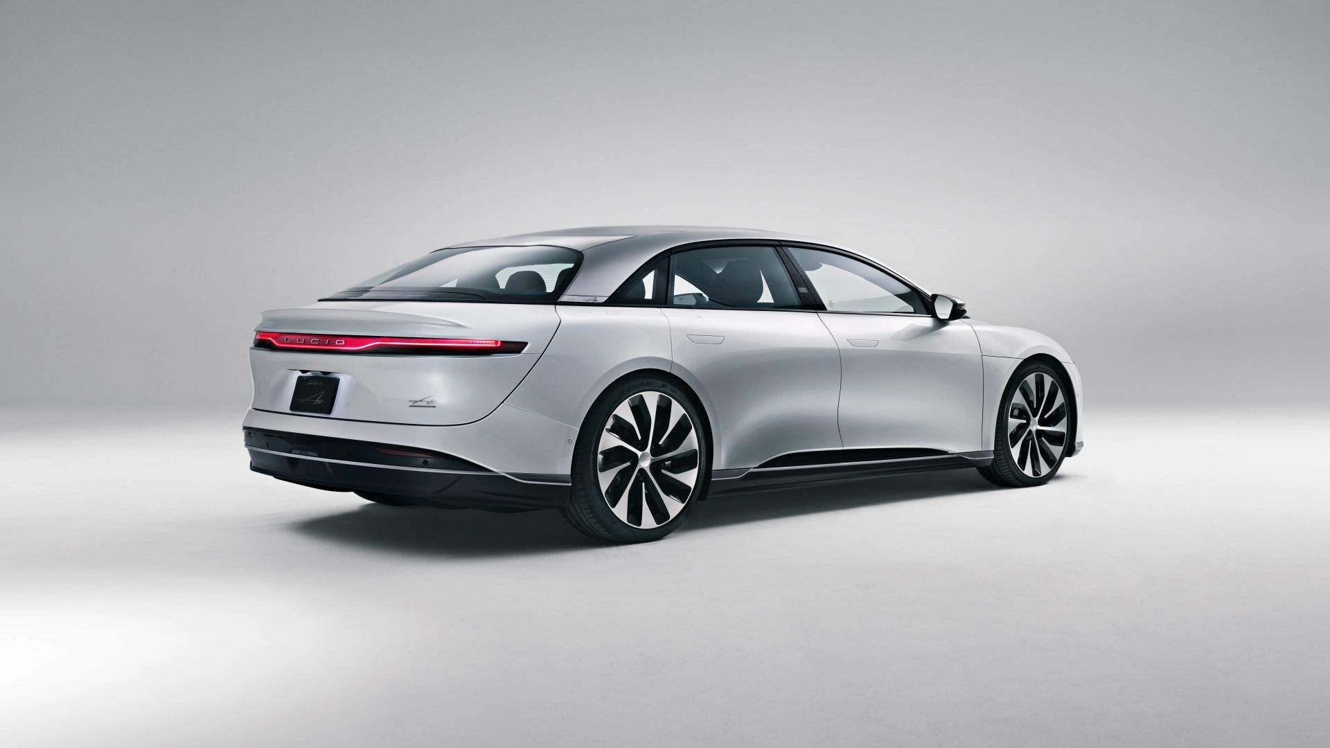 Lucid Air Grand Touring Rear Three-Quarter