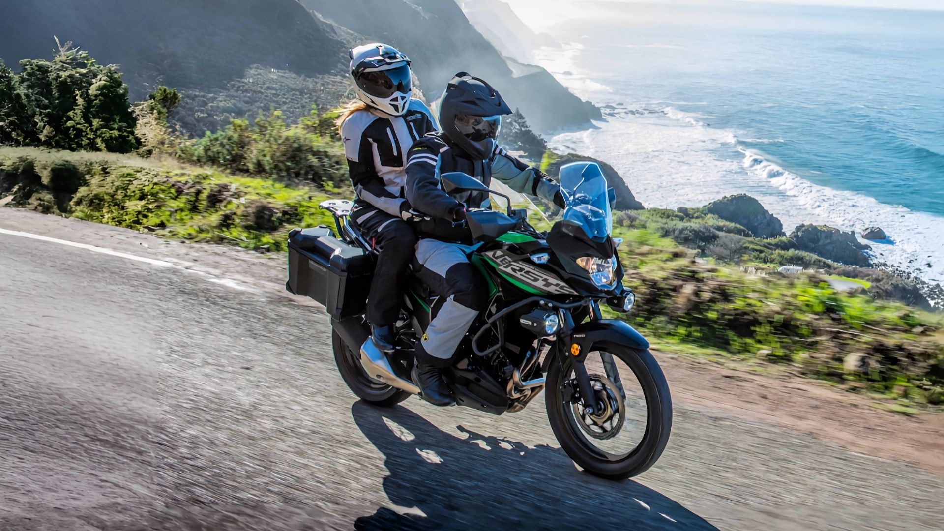 Riders on a 2025 Kawasaki Versys-X300